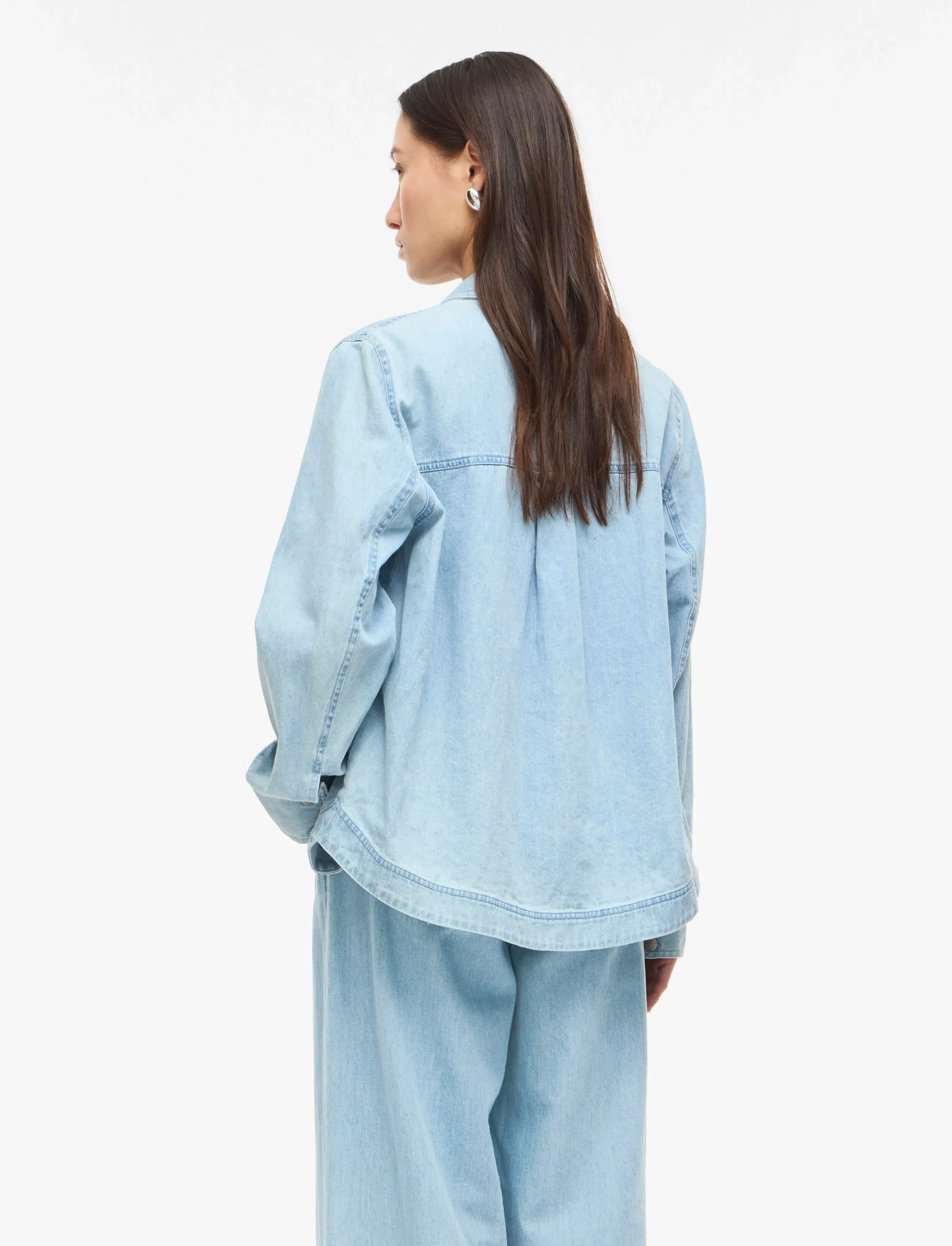 ROUGE EDIT - ROUFRANCIE MAE L/S OVERSIZED SHIRT/1 - jeanshemden - light blue denim - 4