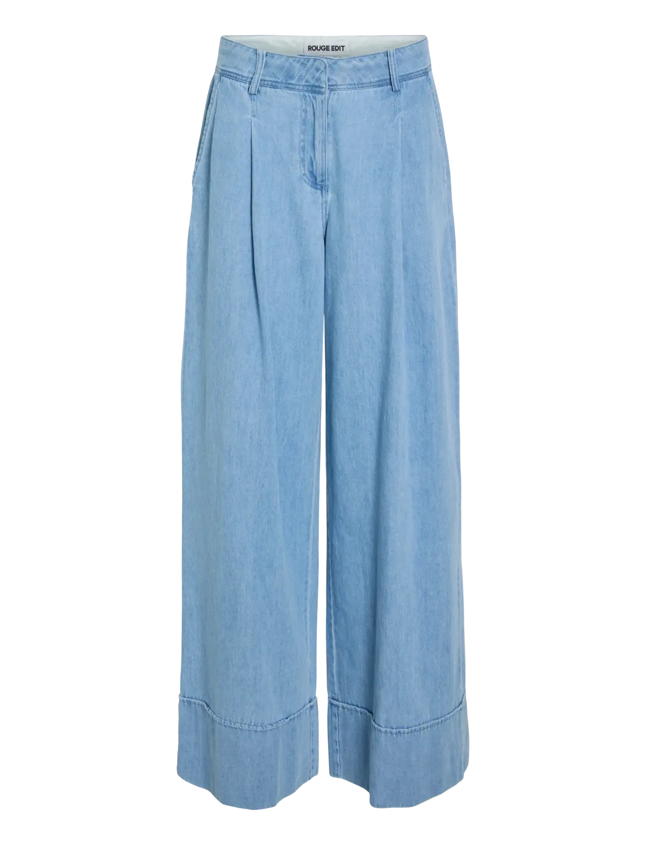 ROUGE EDIT ROUFRANCIE MAE RW WF F/L TROUSER/1 - Hosen - LIGHT BLUE DENIM / blue