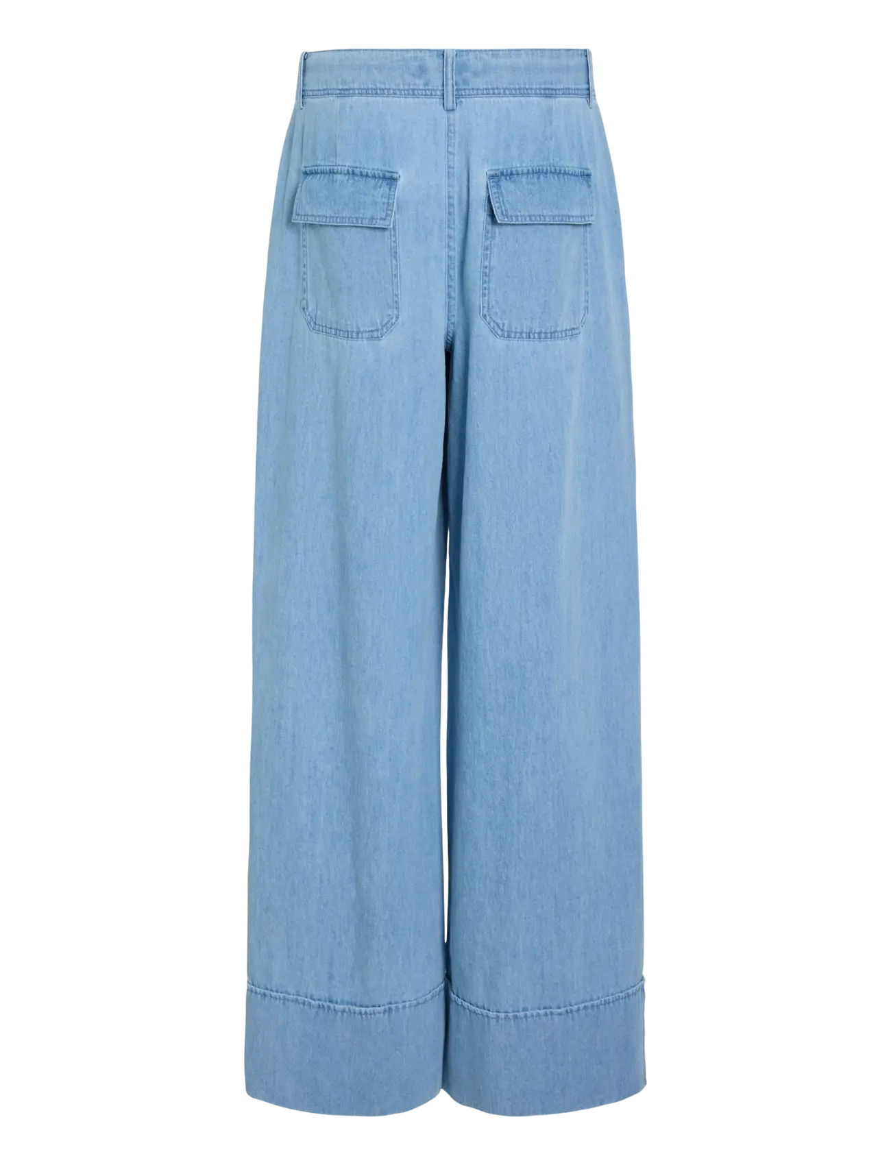 ROUGE EDIT - ROUFRANCIE MAE RW WF F/L TROUSER/1 - hosen mit weitem bein - light blue denim - 2
