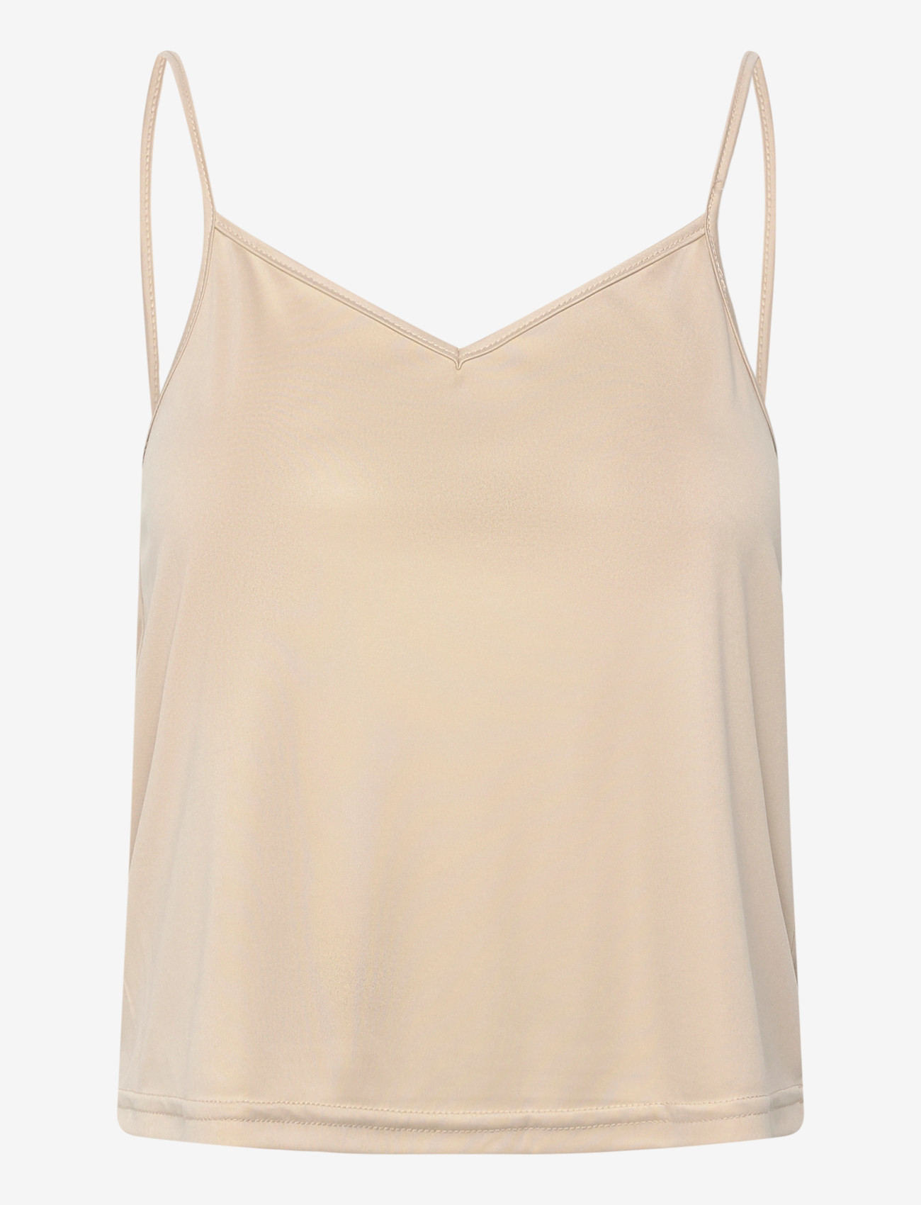 ROUGE EDIT - ROULEONA S/L O-NECK TOP - sleeveless blouses - silver - 2