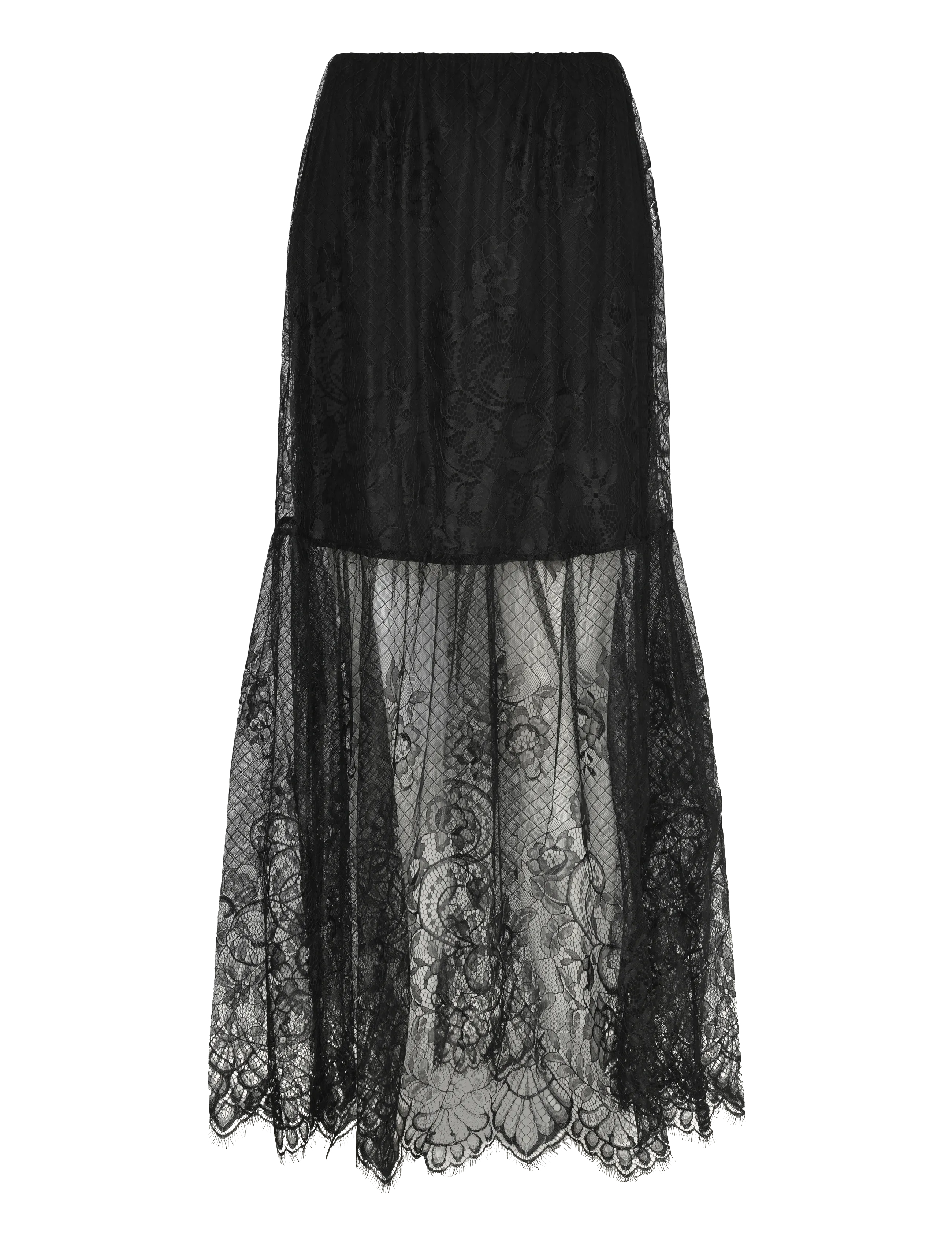 ROUGE EDIT ROULEYA HW MAXI SKIRT - Spódnice - METEORITE / black
