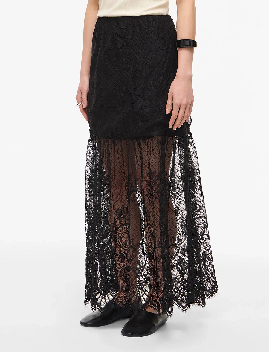ROUGE EDIT - ROULEYA HW MAXI SKIRT - maxi röcke - meteorite - 0