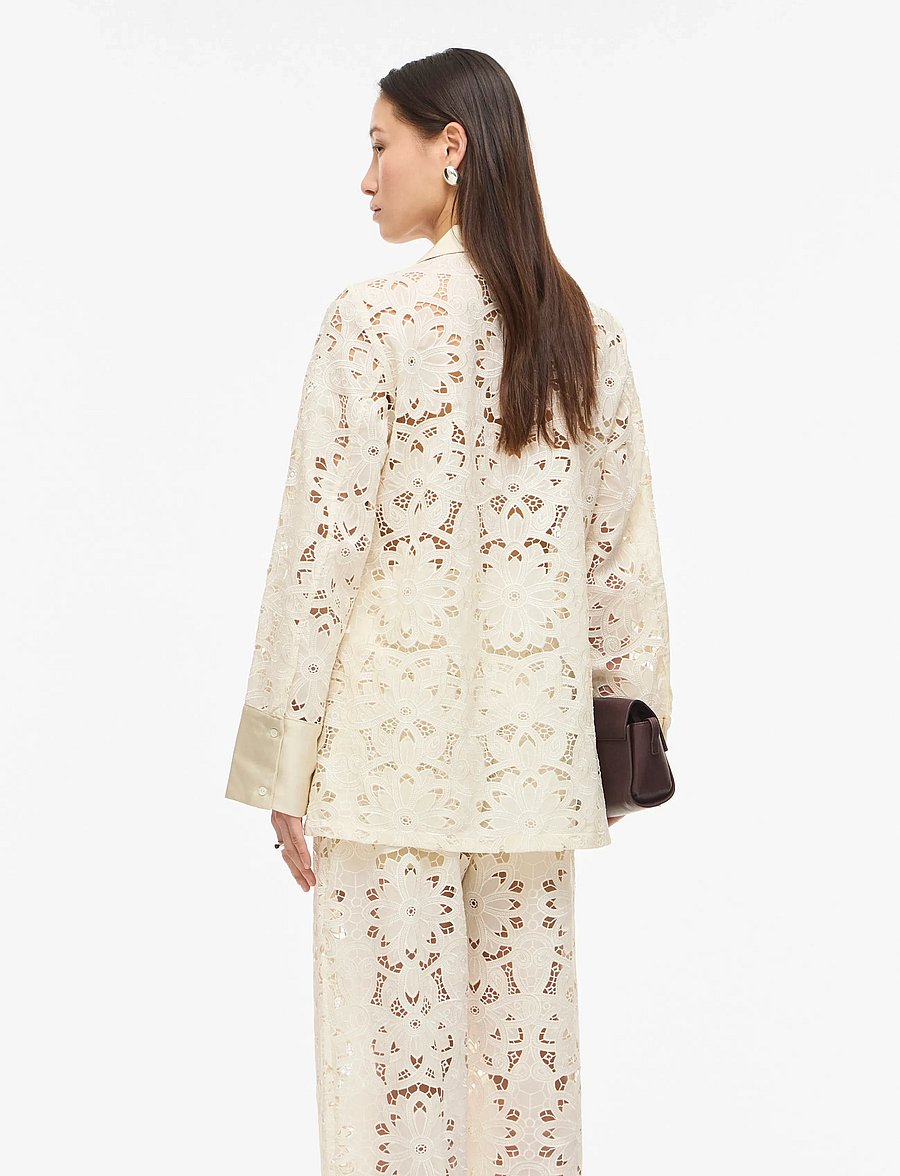 ROUGE EDIT - ROUEMORY L/S RESORT SHIRT - langärmlige hemden - birch - 3