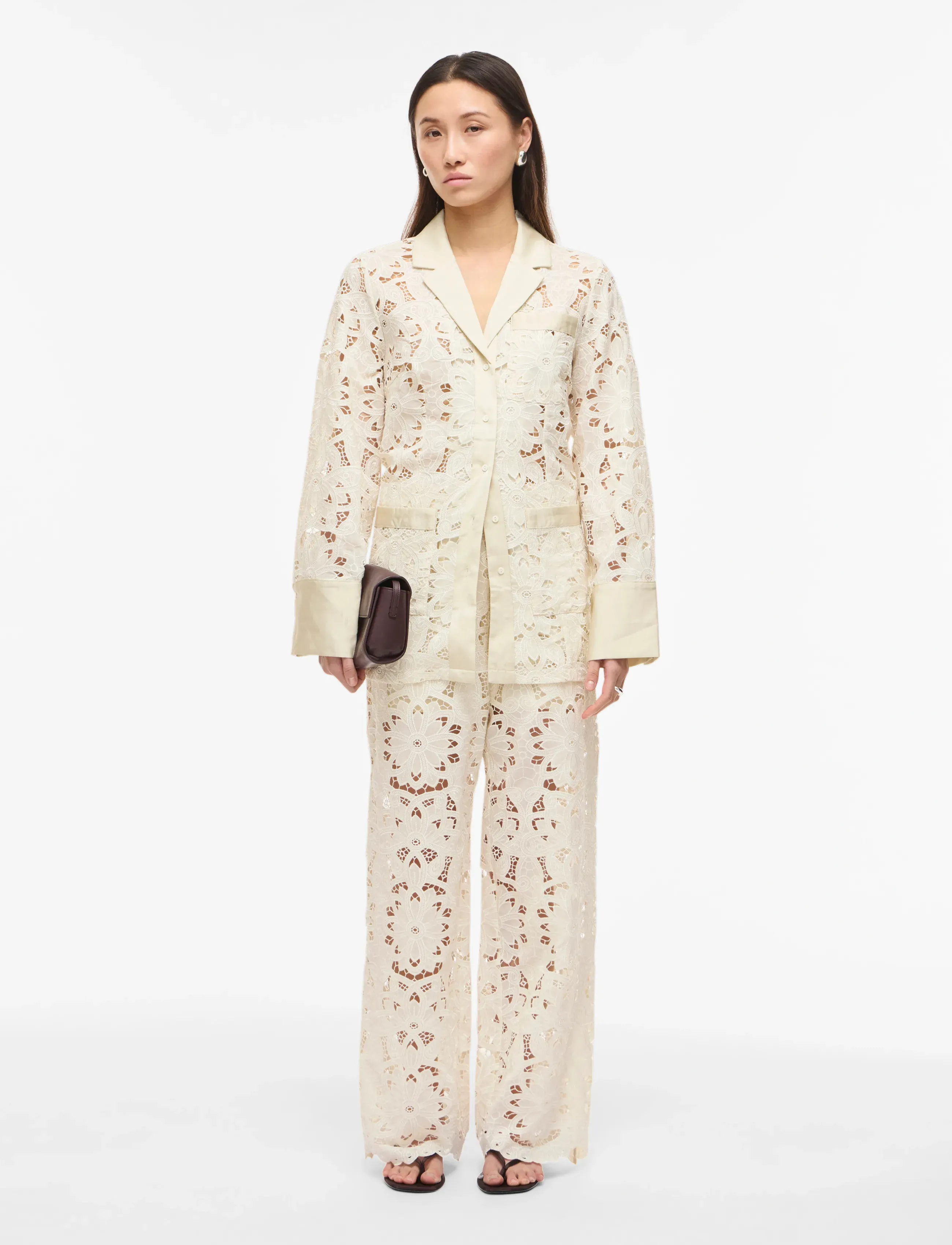 ROUGE EDIT - ROUEMORY L/S RESORT SHIRT - langärmlige hemden - birch - 4