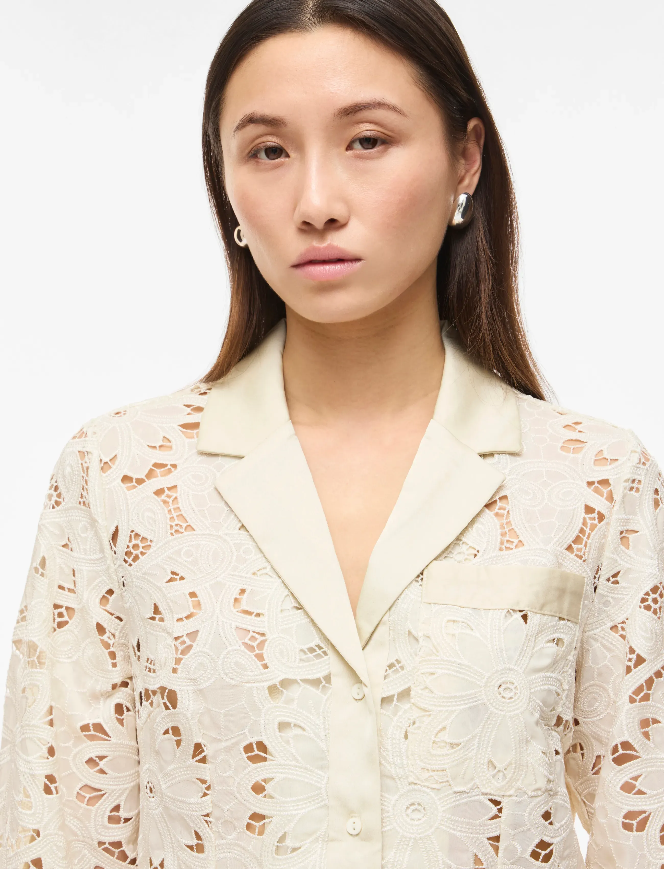 ROUGE EDIT - ROUEMORY L/S RESORT SHIRT - langärmlige hemden - birch - 5