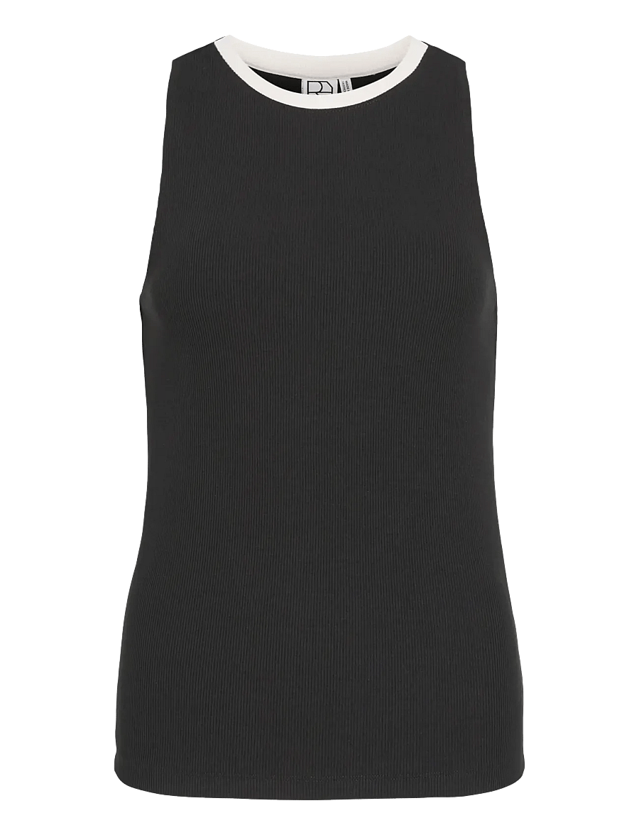 ROUGE EDIT - ROUHELENA O-NECK TANK TOP - Ärmellose tops - meteorite - 1