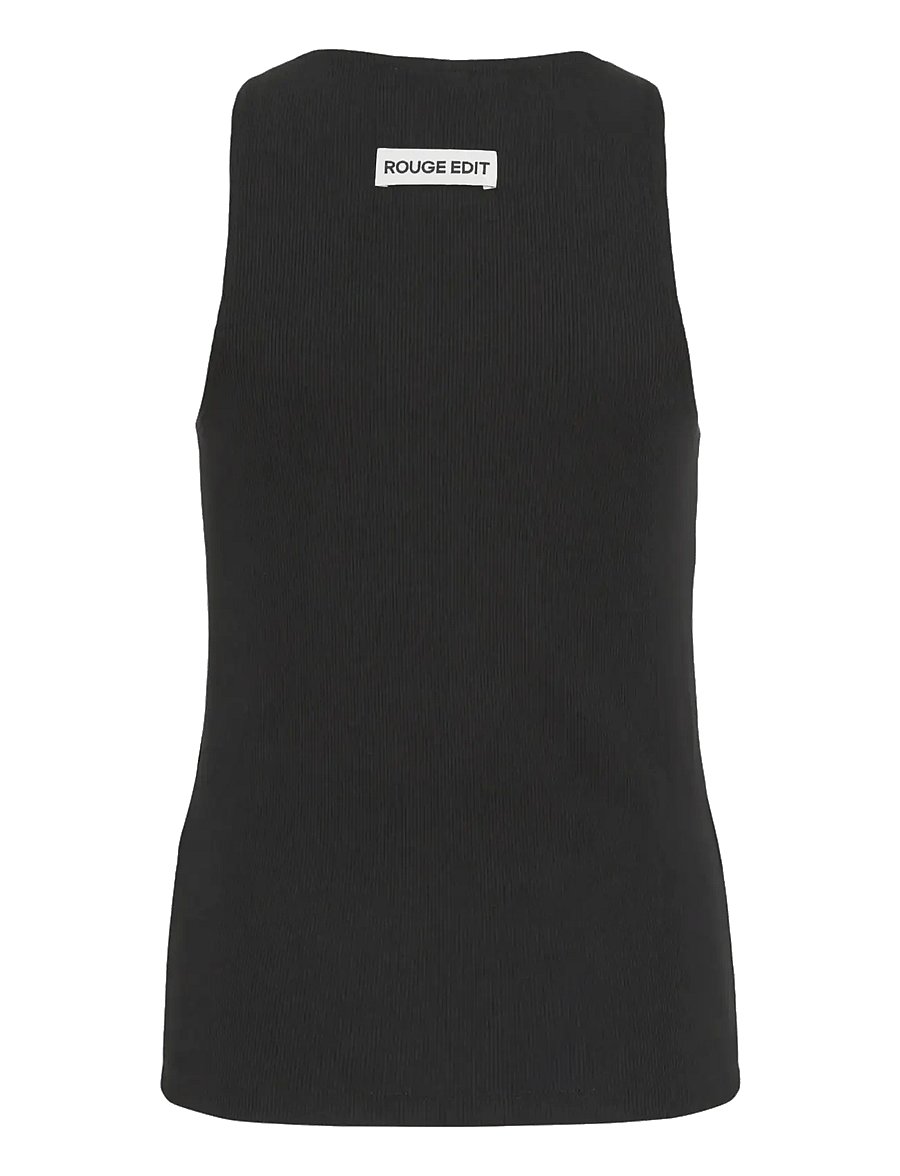 ROUGE EDIT - ROUHELENA O-NECK TANK TOP - Ärmellose tops - meteorite - 2