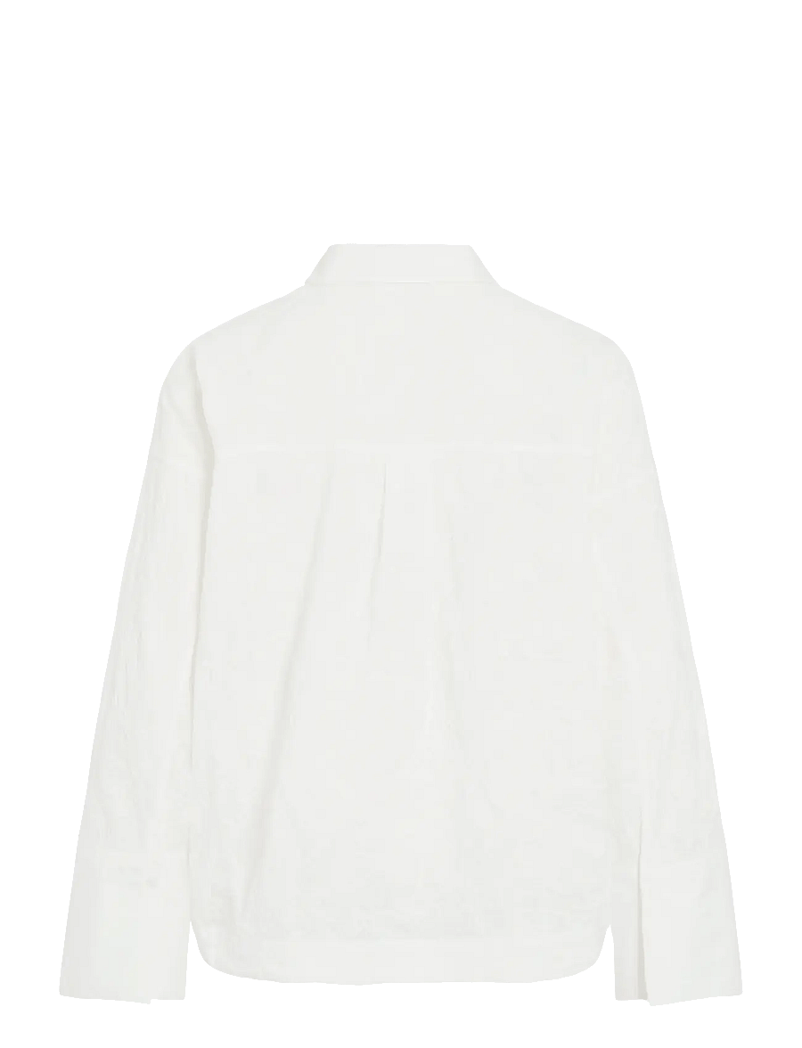 ROUGE EDIT - ROUEMMA L/S OVERSIZED SHIRT/PF - langärmlige hemden - cloud dancer - 2