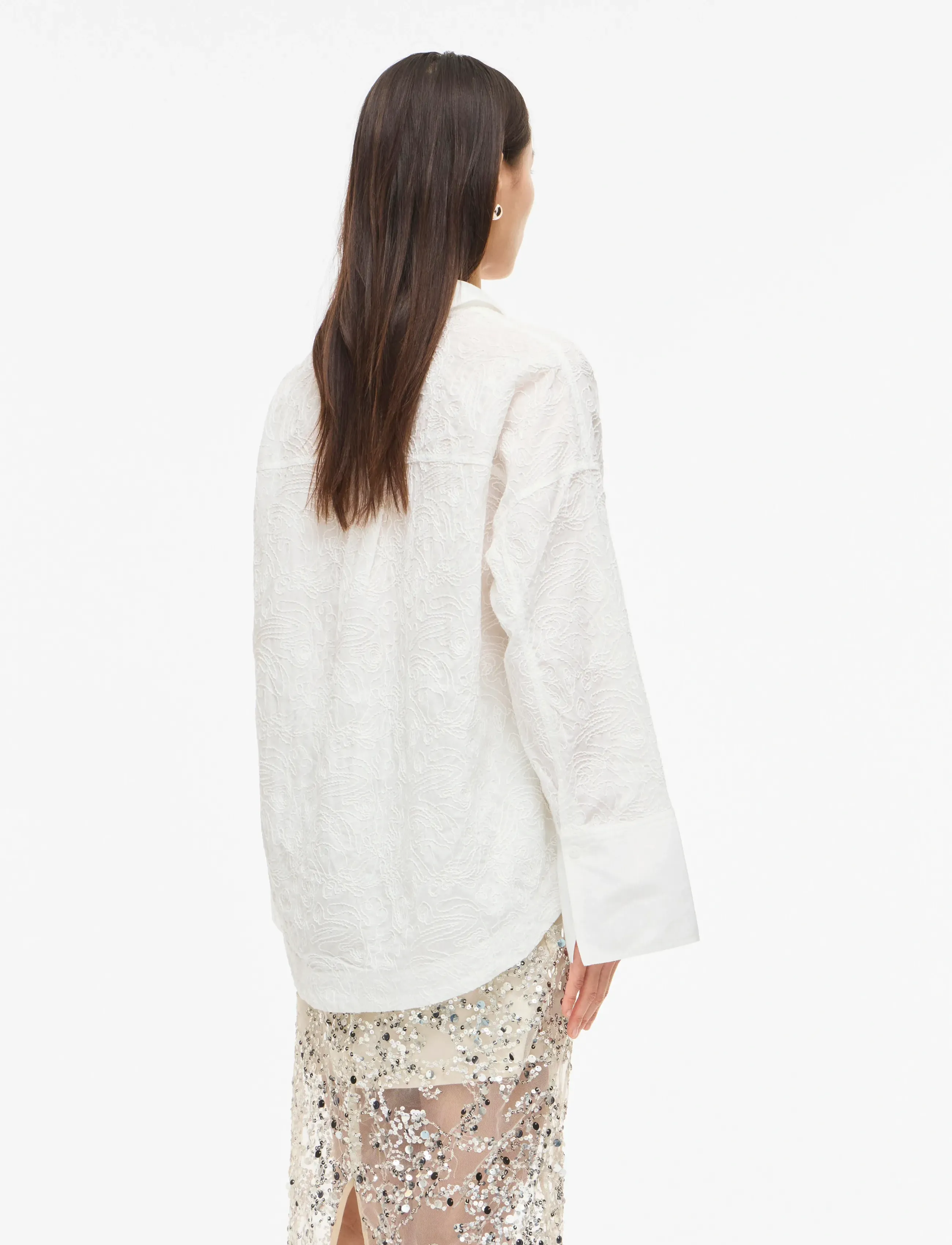 ROUGE EDIT - ROUEMMA L/S OVERSIZED SHIRT/PF - langärmlige hemden - cloud dancer - 3