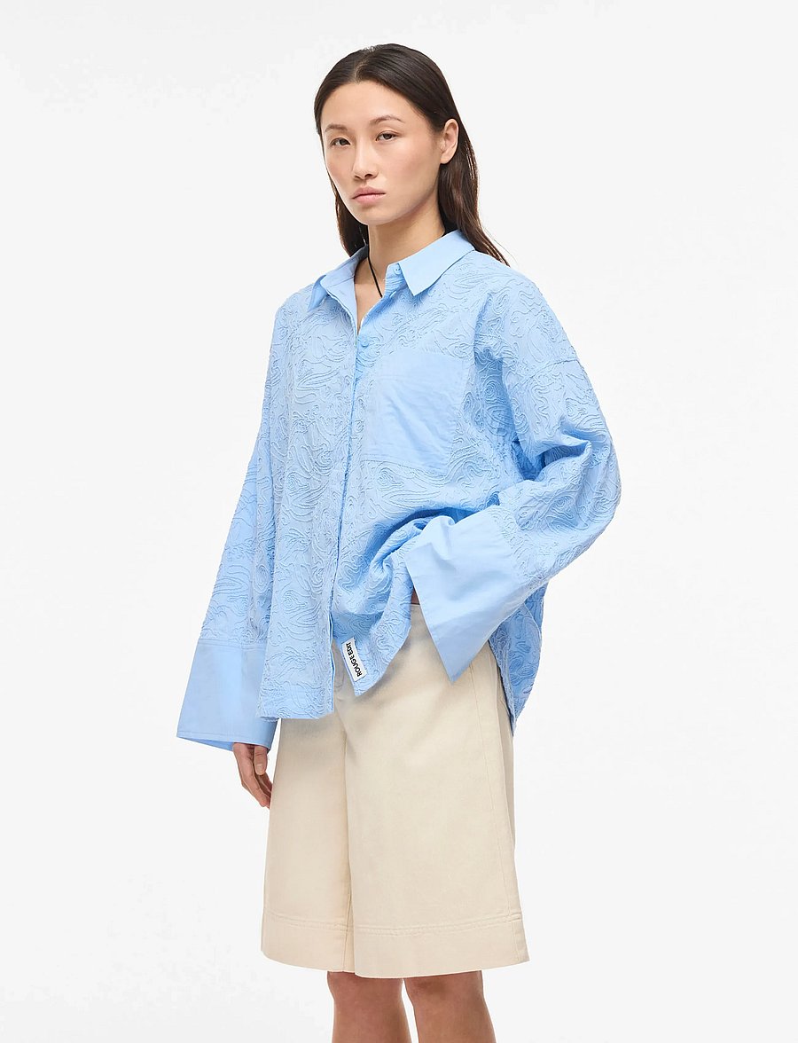 ROUGE EDIT - ROUEMMA L/S OVERSIZED SHIRT/PF - marškiniai ilgomis rankovėmis - open air - 0