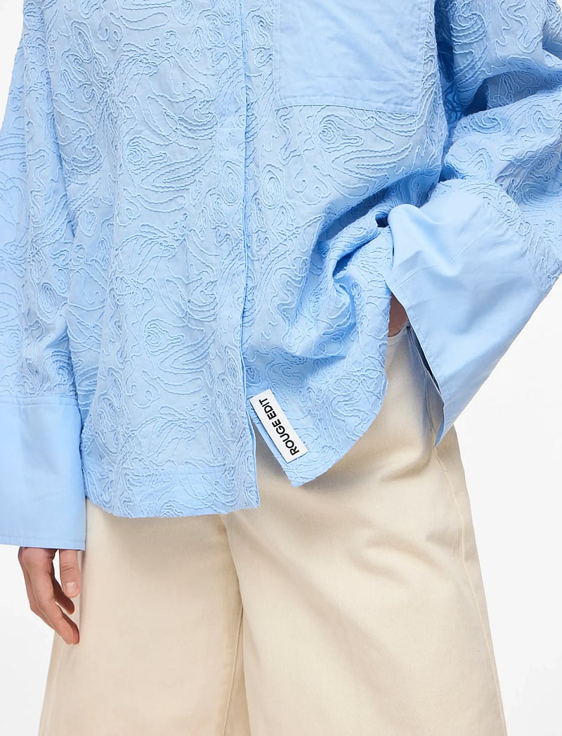 ROUGE EDIT - ROUEMMA L/S OVERSIZED SHIRT/PF - langärmlige hemden - open air - 5