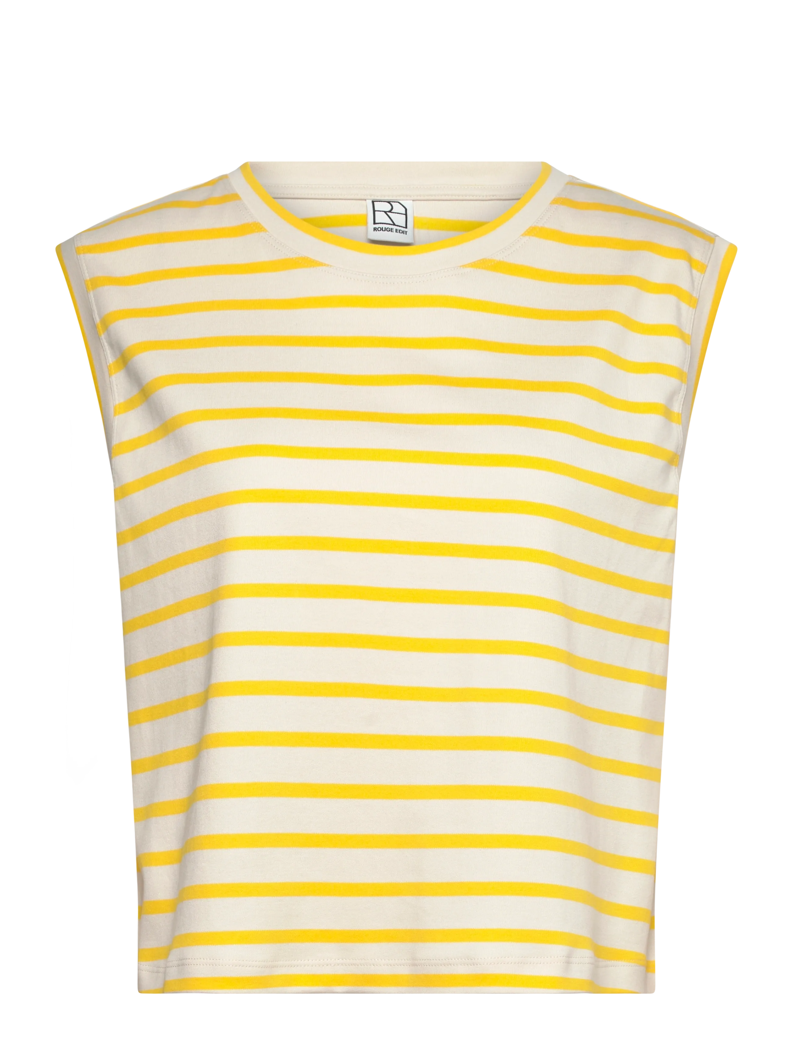 ROUGE EDIT ROUSARAH S/L O-NECK TEE - ROUGE EDIT - FREESIA / cream