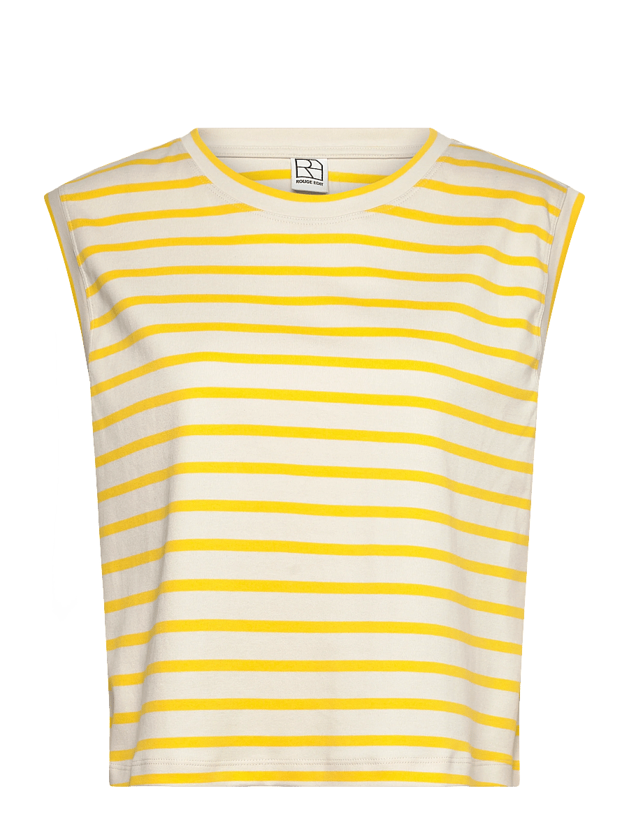 ROUGE EDIT - ROUSARAH S/L O-NECK TEE - Ärmellose tops - freesia - 1