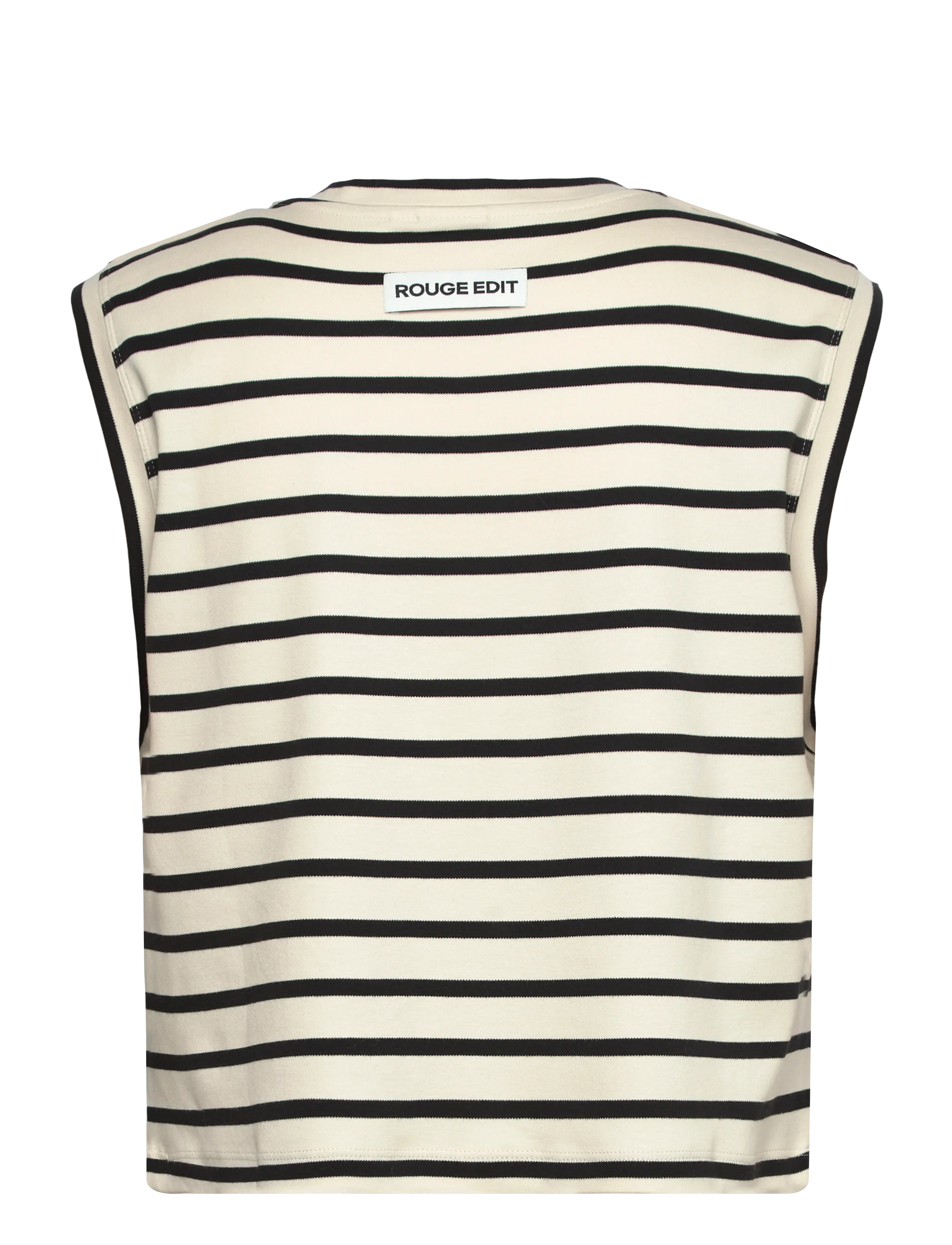 ROUGE EDIT - ROUSARAH S/L O-NECK TEE - linnen - meteorite - 2