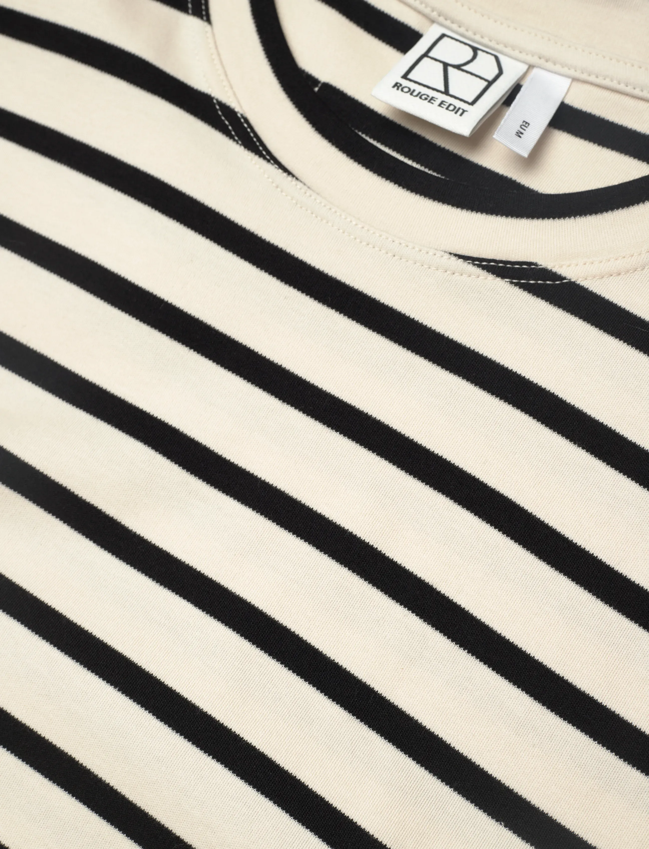 ROUGE EDIT - ROUSARAH S/L O-NECK TEE - linnen - meteorite - 4