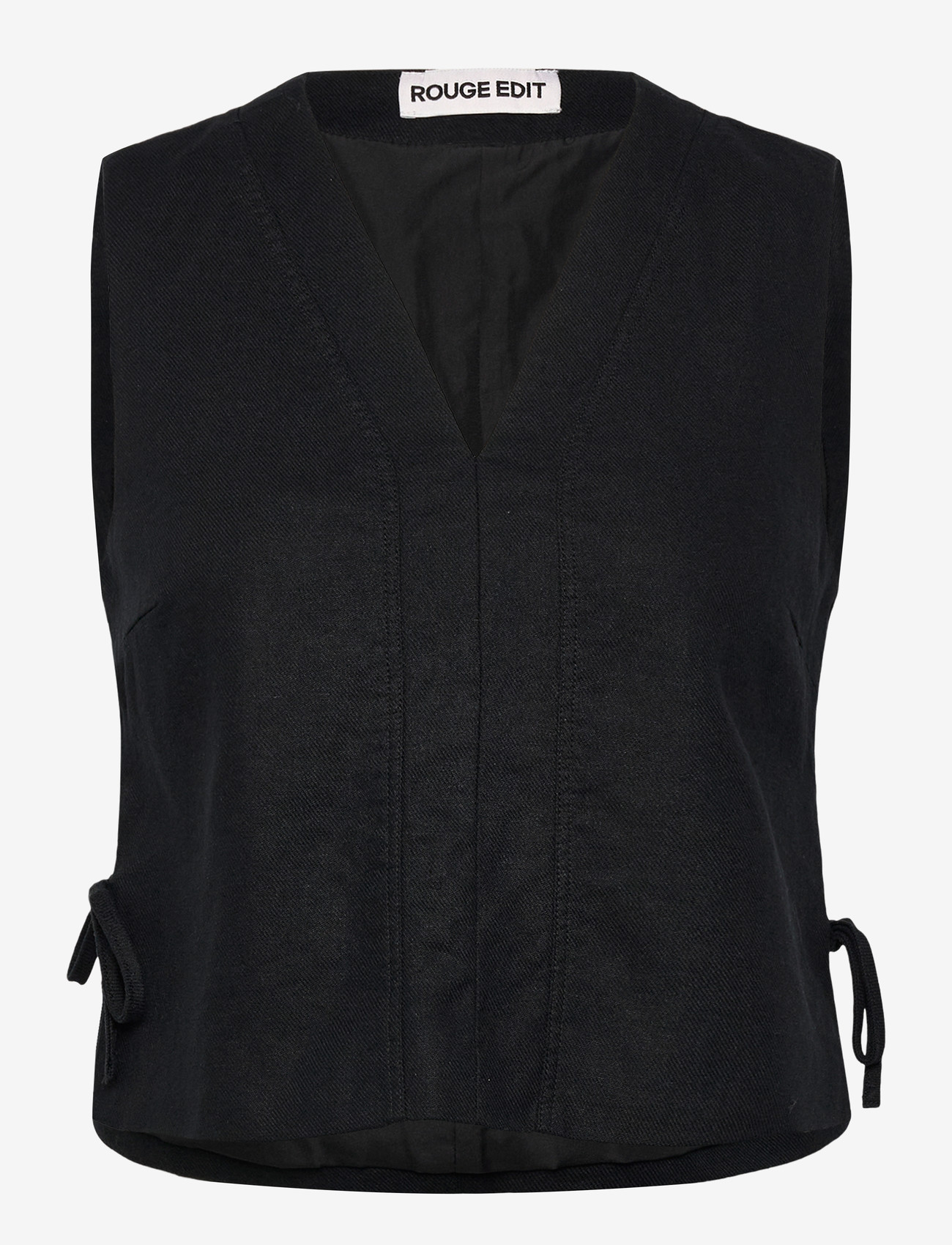 ROUGE EDIT - ROUSUMMER S/L V-NECK VEST - topi bez piedurknēm - meteorite - 0