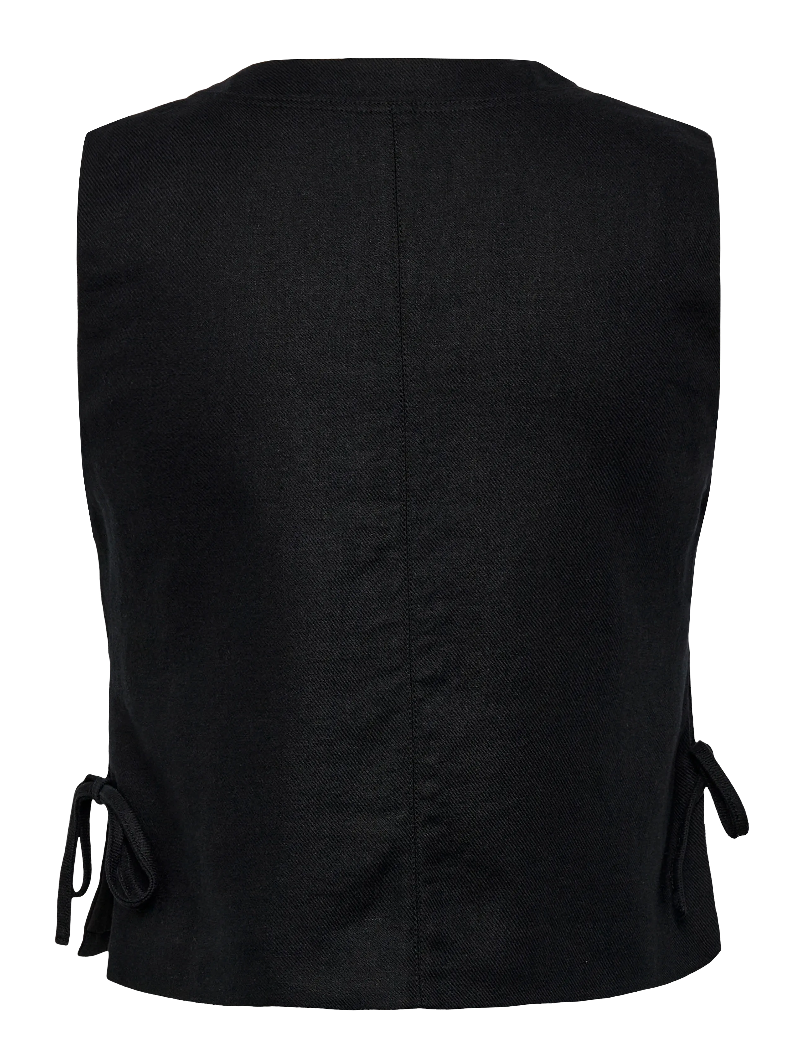 ROUGE EDIT - ROUSUMMER S/L V-NECK VEST - linnen - meteorite - 1