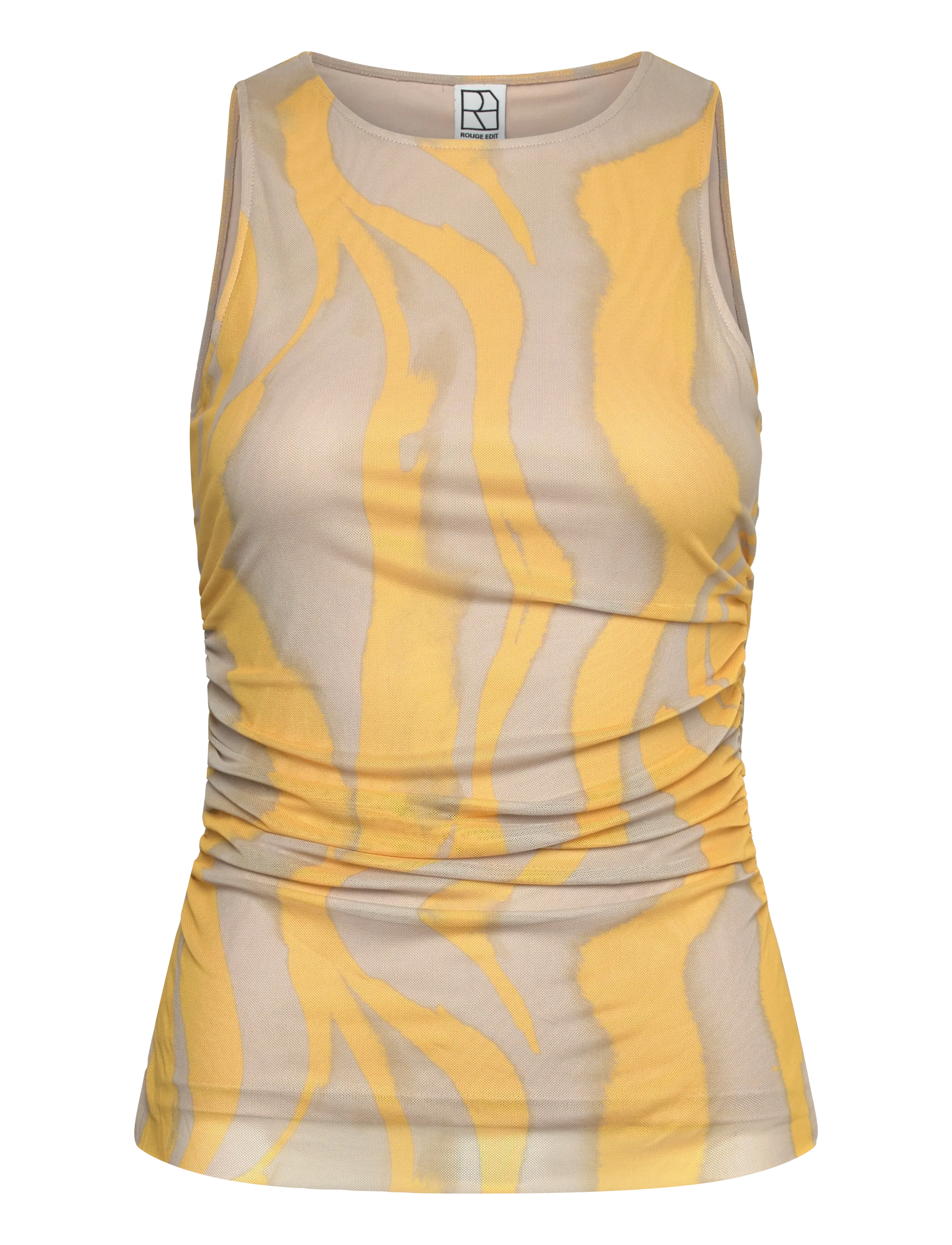 ROUGE EDIT ROUSALLY S/L O-NECK TOP - Clothing - BIRCH / beige