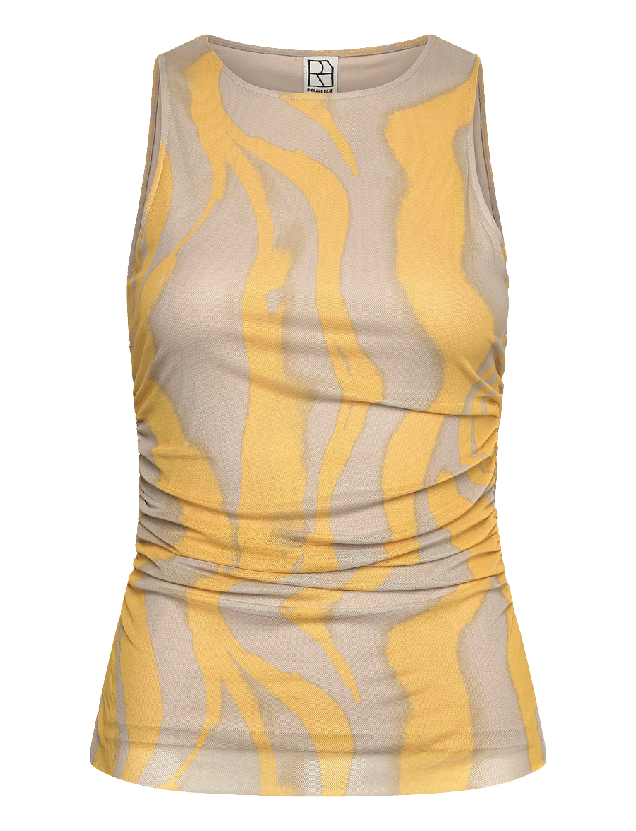 ROUGE EDIT - ROUSALLY S/L O-NECK TOP - Ärmellose tops - birch - 1