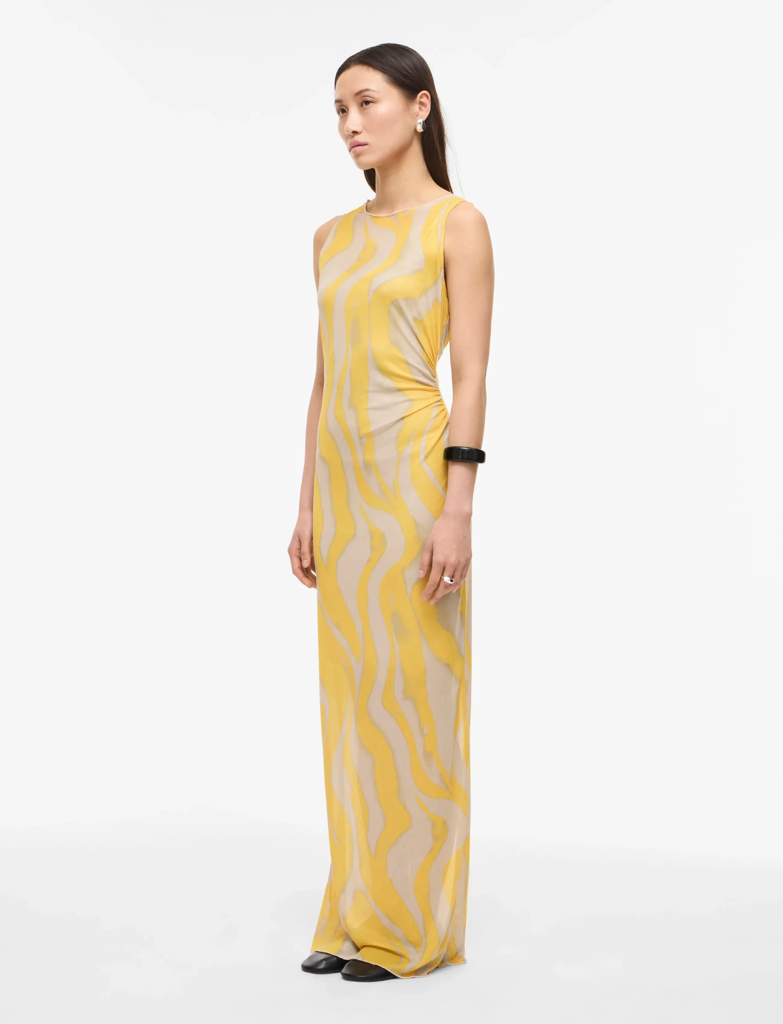 ROUGE EDIT ROUSALLY S/L MAXI DRESS - Kampagne - BIRCH / multi
