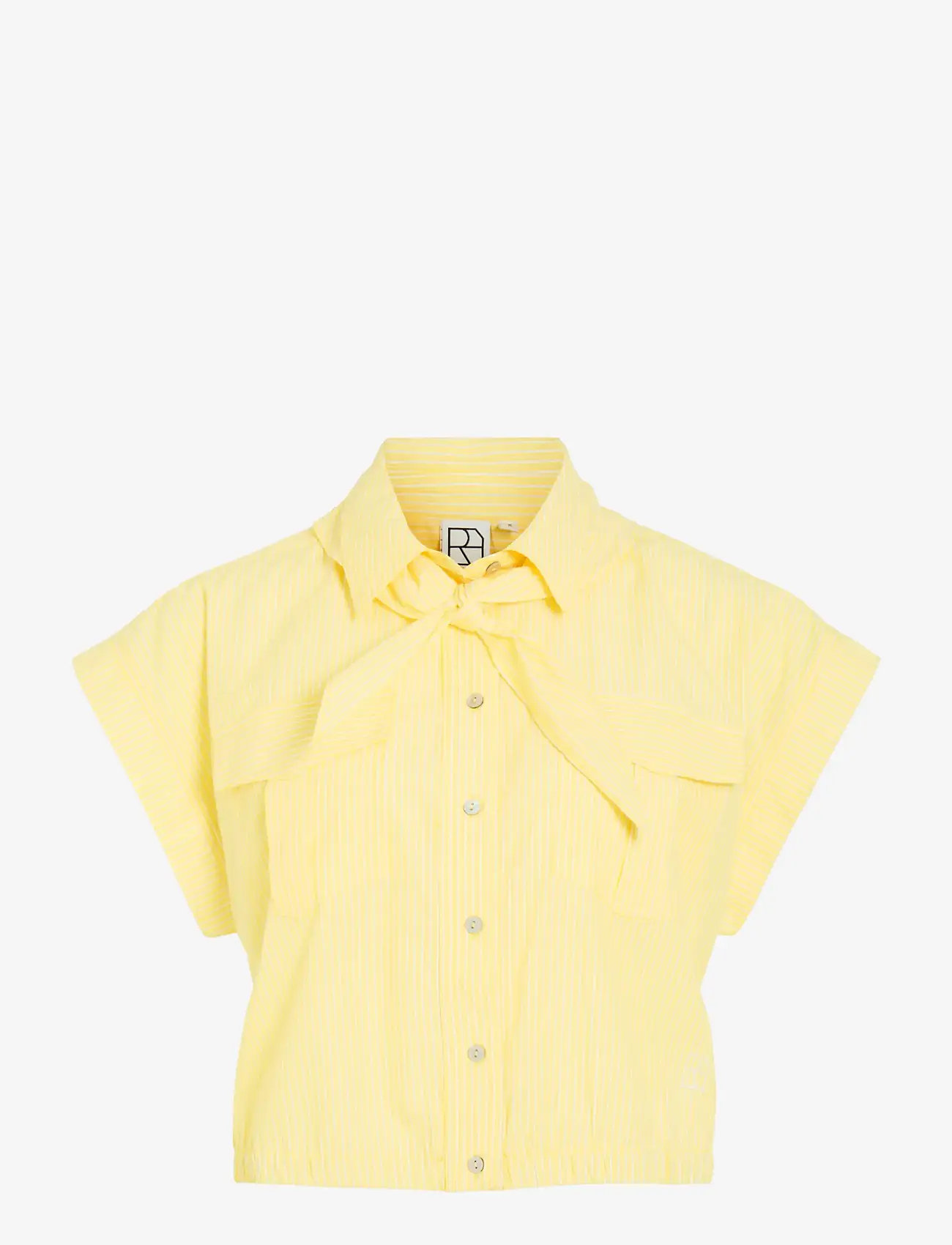 ROUGE EDIT - ROULINNE S/L STRIPE SHIRT/PF - kortærmede skjorter - freesia - 1