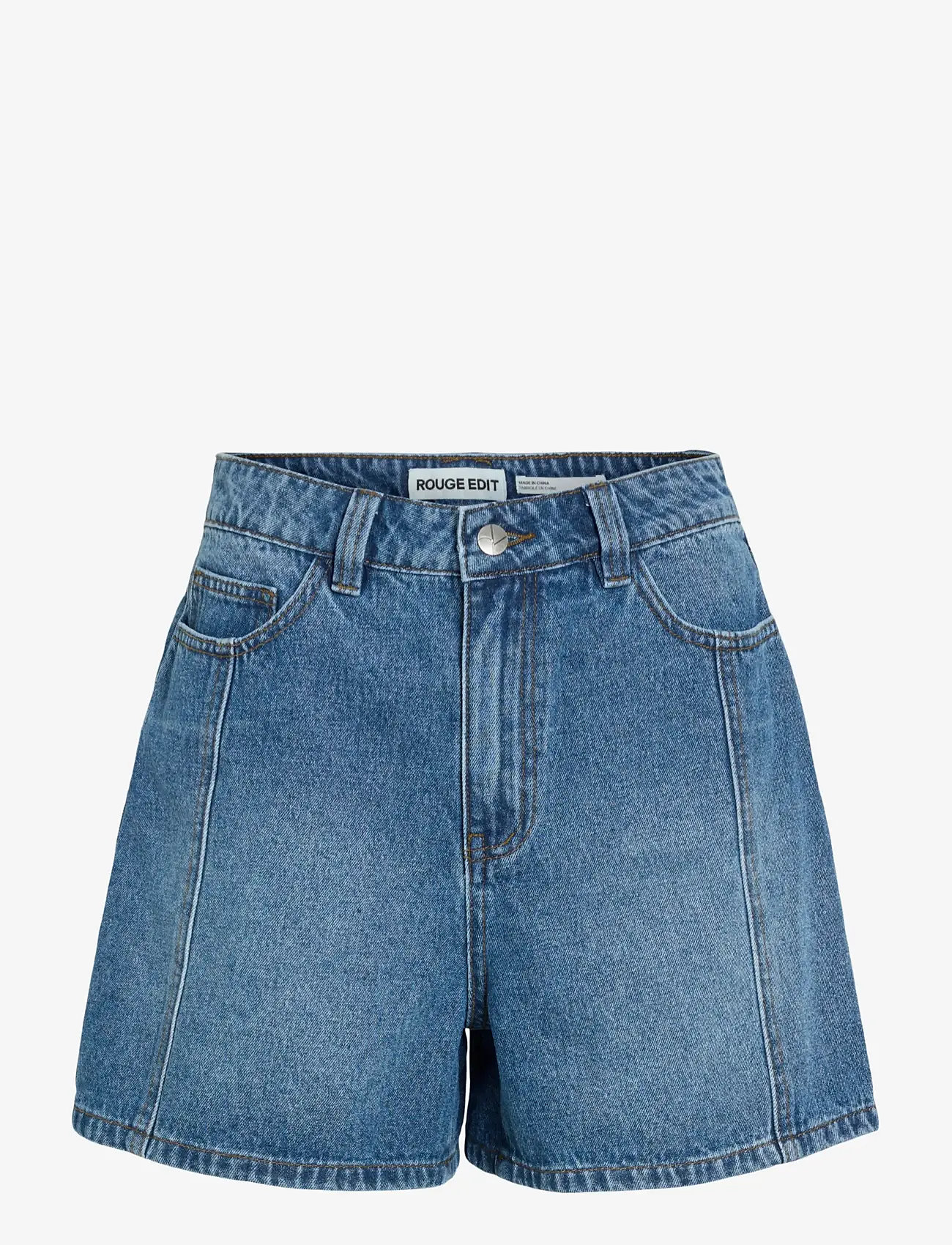 ROUGE EDIT - ROURAMONAS HW SHORTS - jorts - dark medium blue denim - 1
