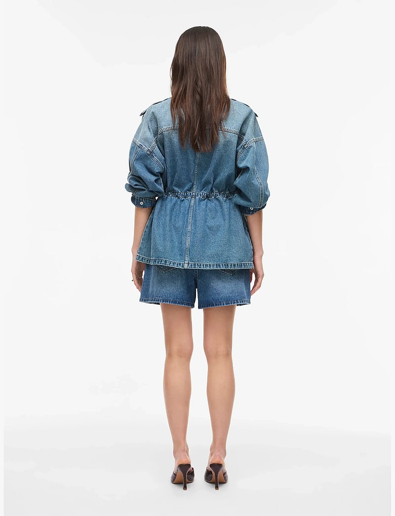 ROUGE EDIT - ROURAMONAS HW SHORTS - jorts - dark medium blue denim - 3
