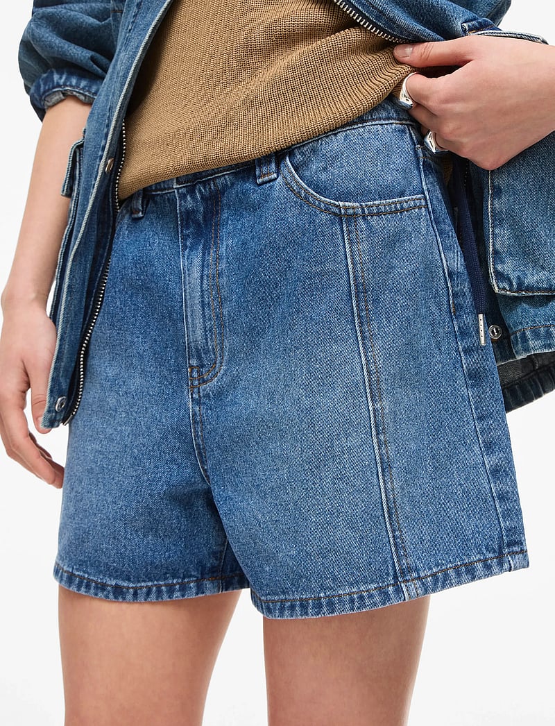 ROUGE EDIT - ROURAMONAS HW SHORTS - jorts - dark medium blue denim - 5