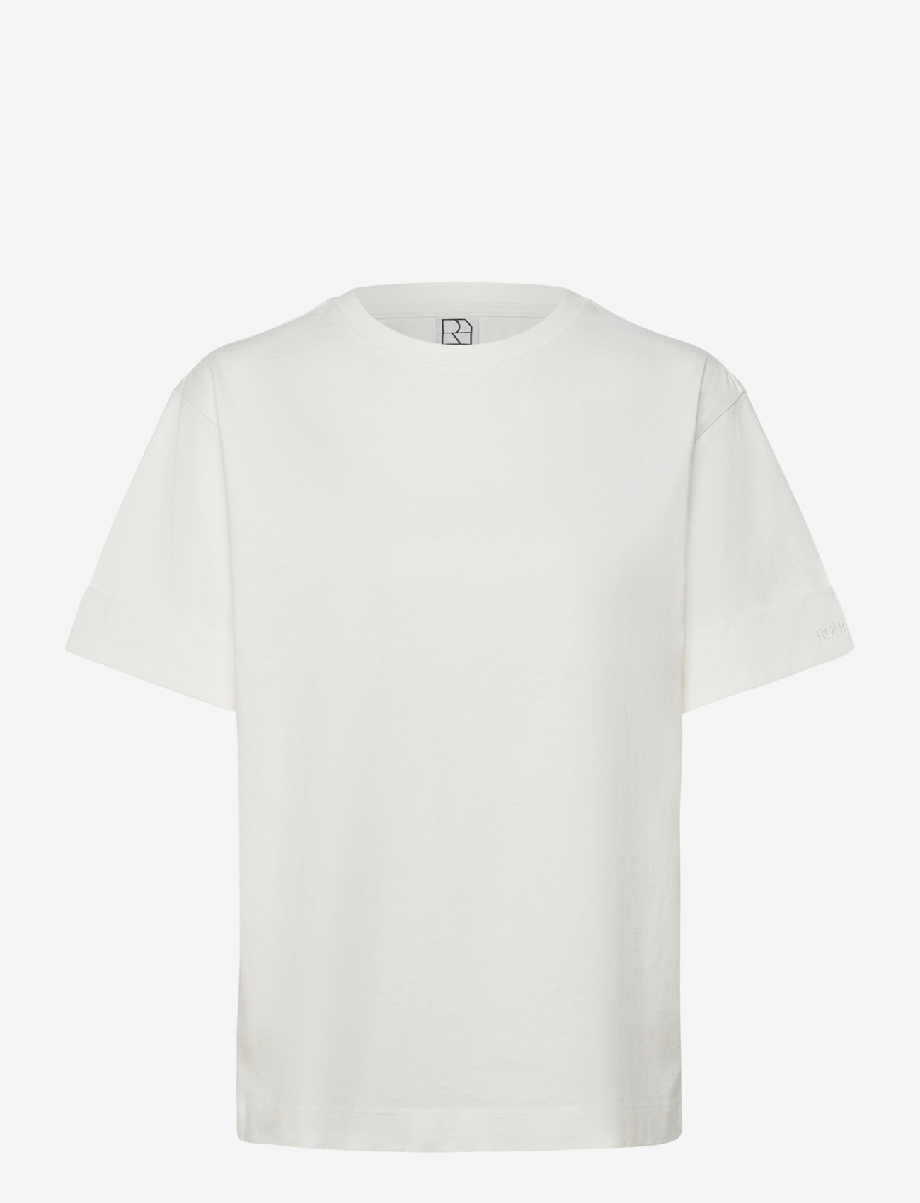 ROUGE EDIT - ROUNAOMI MAE 2/4 O-NECK OVERSIZED TEE - t-shirts - cloud dancer - 0