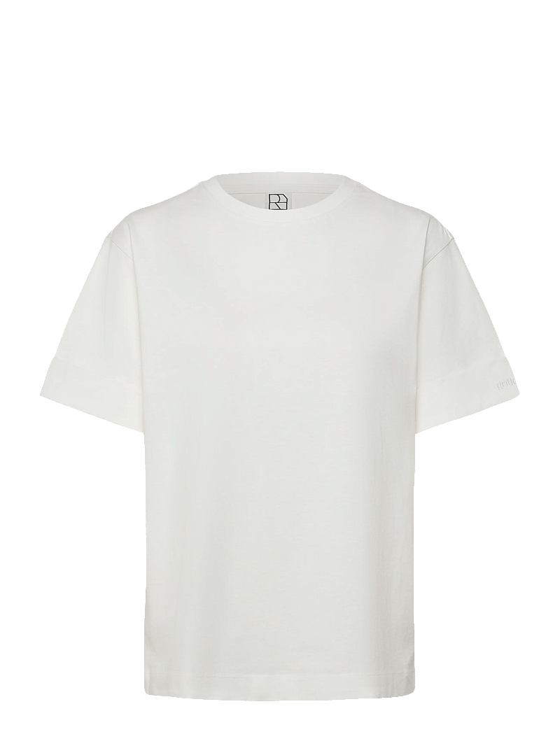 ROUGE EDIT - ROUNAOMI MAE 2/4 O-NECK OVERSIZED TEE - t-shirts - cloud dancer - 0