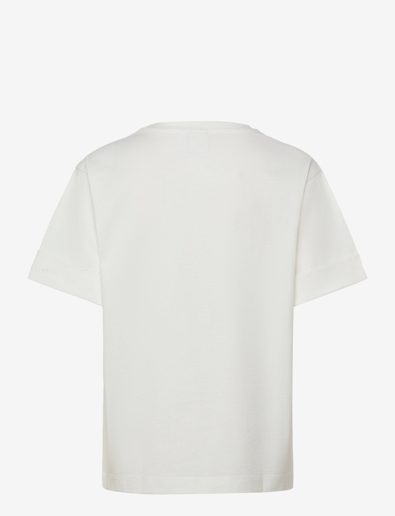 ROUGE EDIT - ROUNAOMI MAE 2/4 O-NECK OVERSIZED TEE - t-shirts - cloud dancer - 1