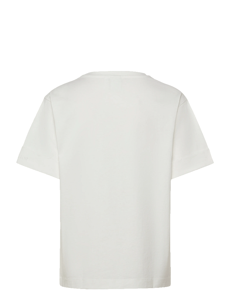 ROUGE EDIT - ROUNAOMI MAE 2/4 O-NECK OVERSIZED TEE - t-shirts - cloud dancer - 1