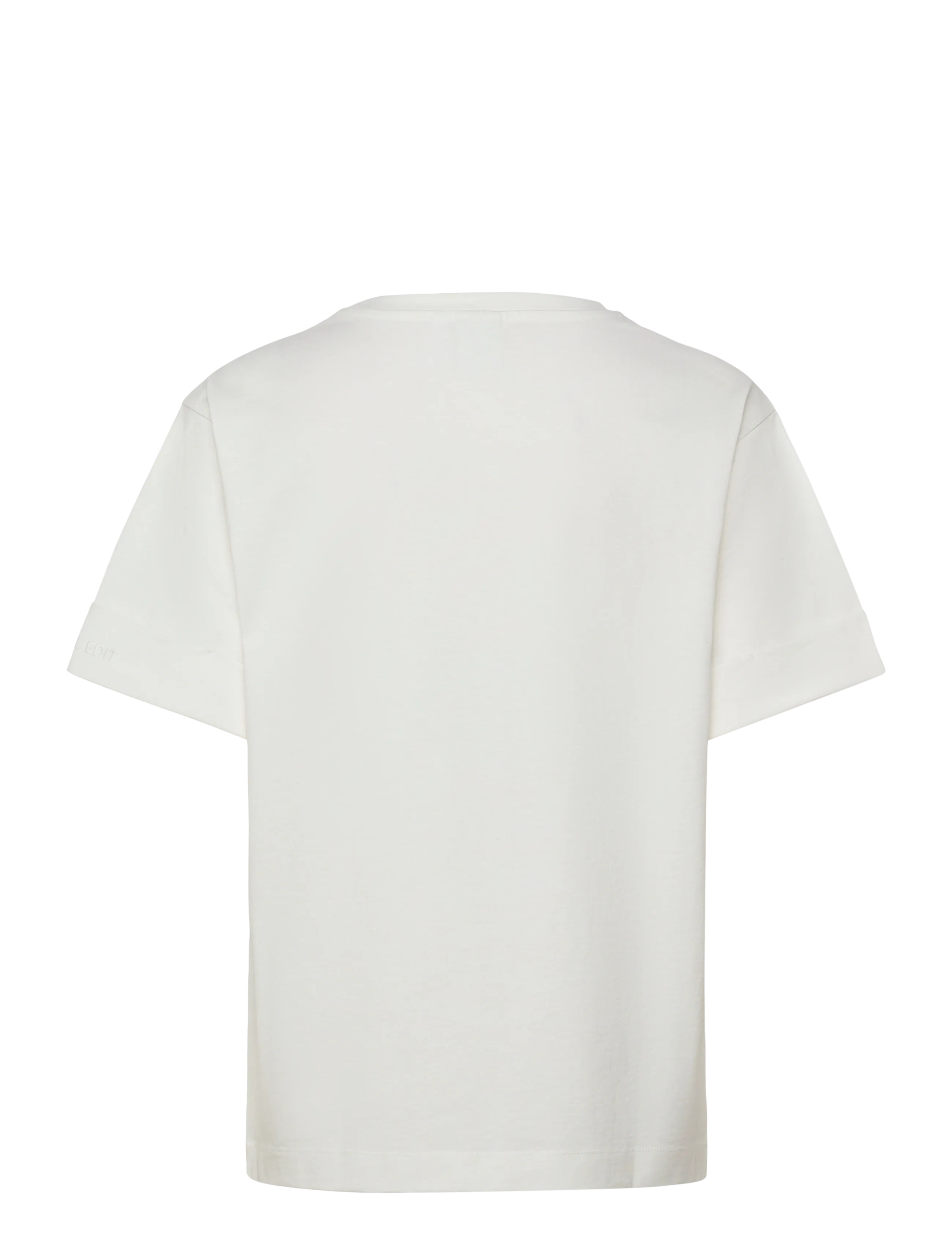 ROUGE EDIT - ROUNAOMI MAE 2/4 O-NECK OVERSIZED TEE - t-shirts - cloud dancer - 2