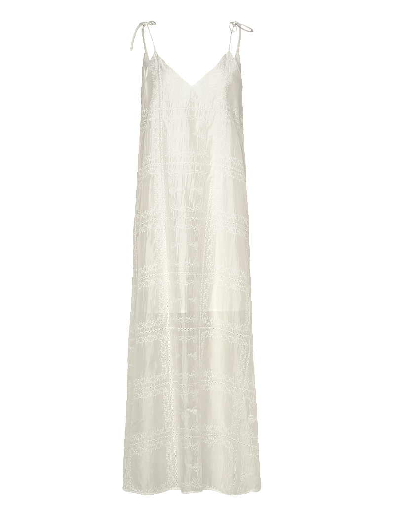 ROUGE EDIT - ROULUCA ANKLE SLIP DRESS - slip dresses - cloud dancer - 0
