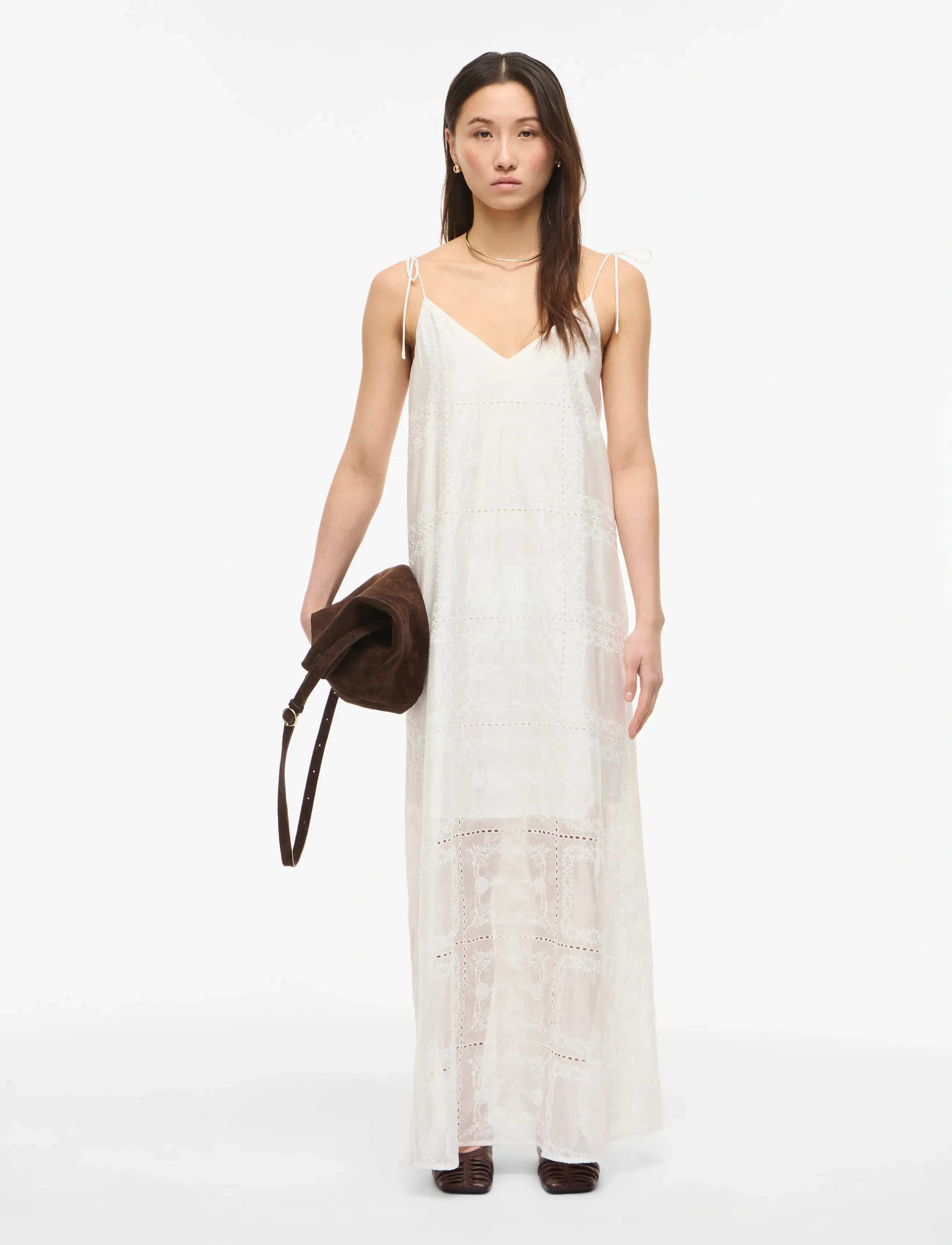 ROUGE EDIT ROULUCA ANKLE SLIP DRESS - ROUGE EDIT - CLOUD DANCER / cream