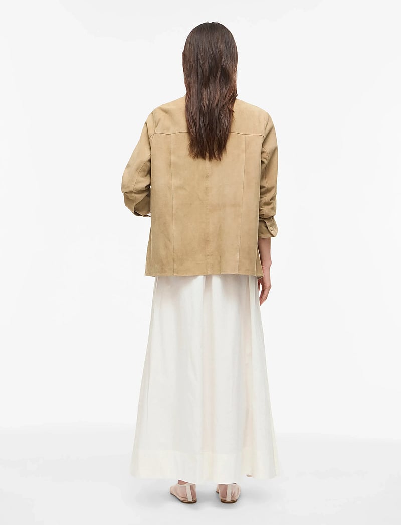 ROUGE EDIT - ROULINNE HW ANKLE SKIRT - maxi röcke - cloud dancer - 3