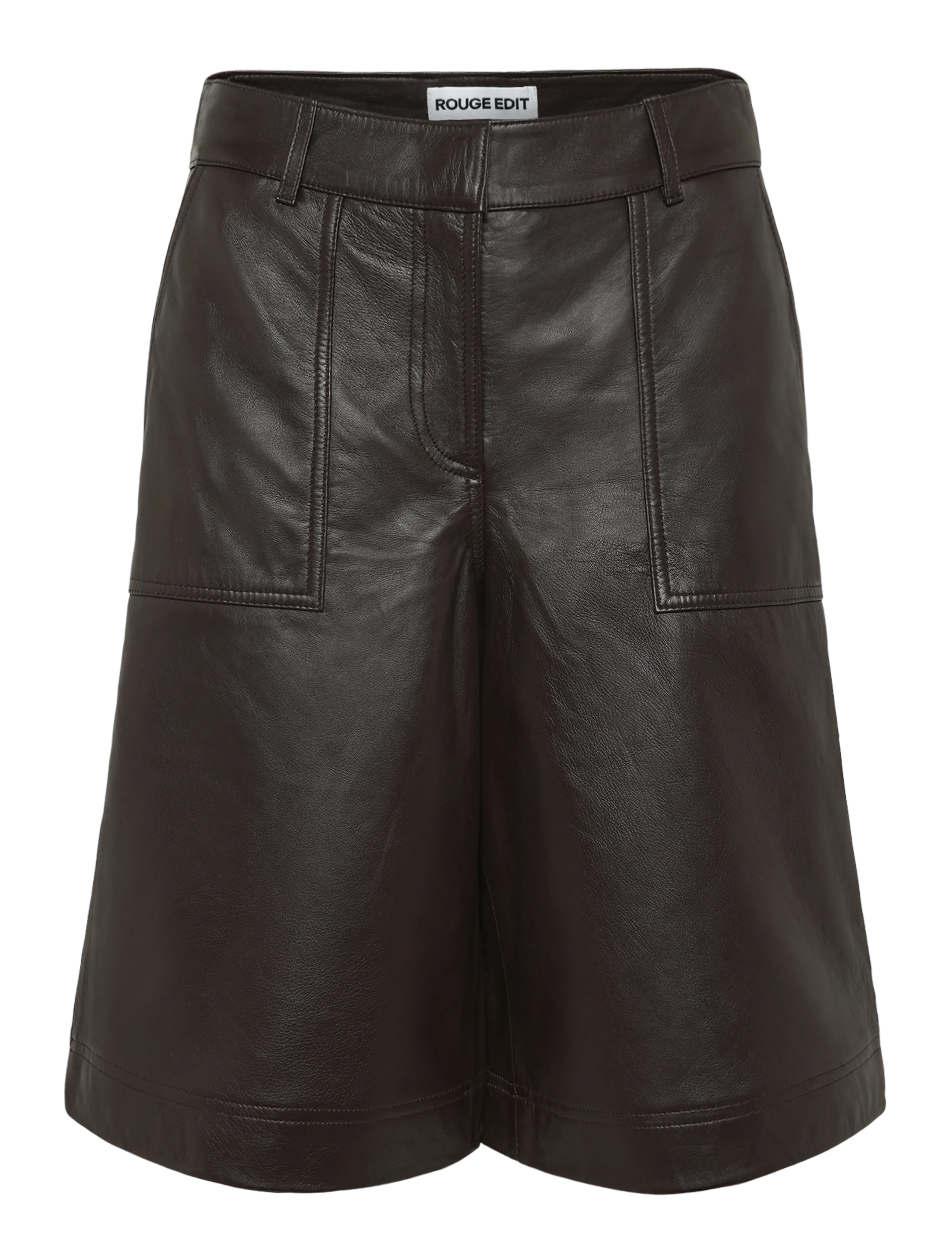 ROUGE EDIT ROUSUSIE RW LEATHER CULOTTES/PF - Kläder - SEAL BROWN / brown