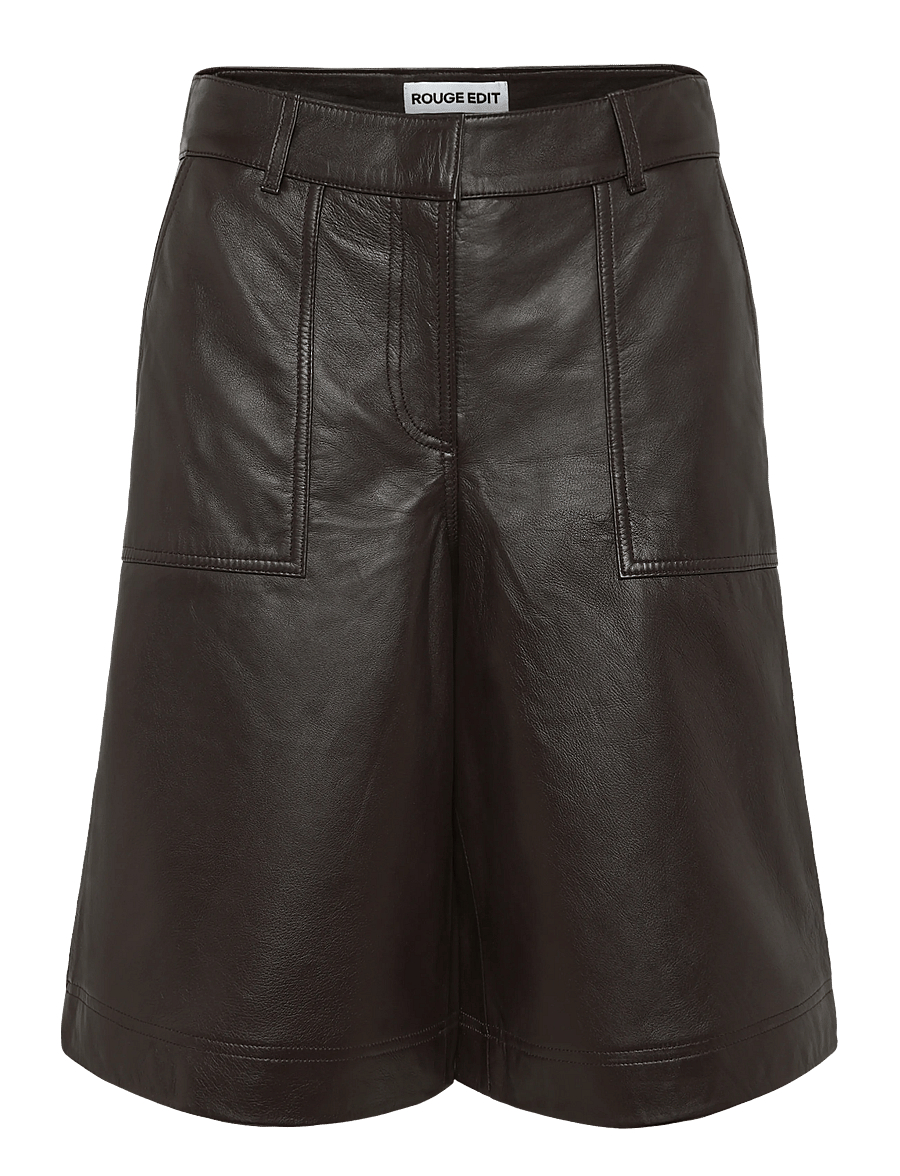 ROUGE EDIT - ROUSUSIE RW LEATHER CULOTTES/PF - seal brown - 0