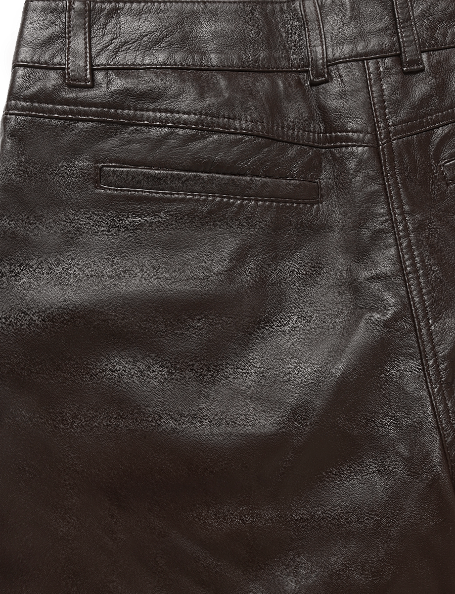 ROUGE EDIT - ROUSUSIE RW LEATHER CULOTTES/PF - seal brown - 2