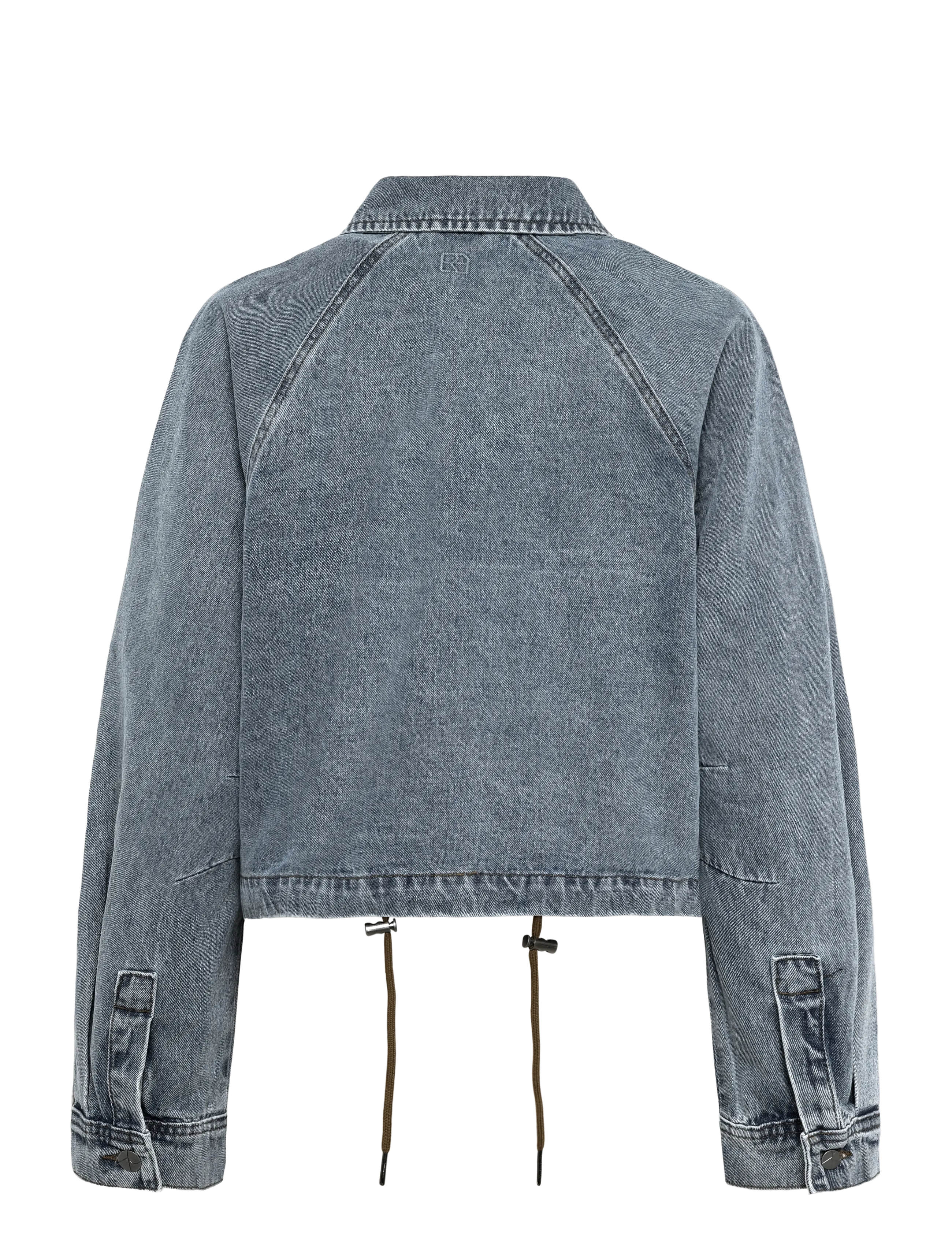 ROUGE EDIT - ROUTIANA L/S DENIM BOMBER JACKET - vårjackor - light blue denim - 1