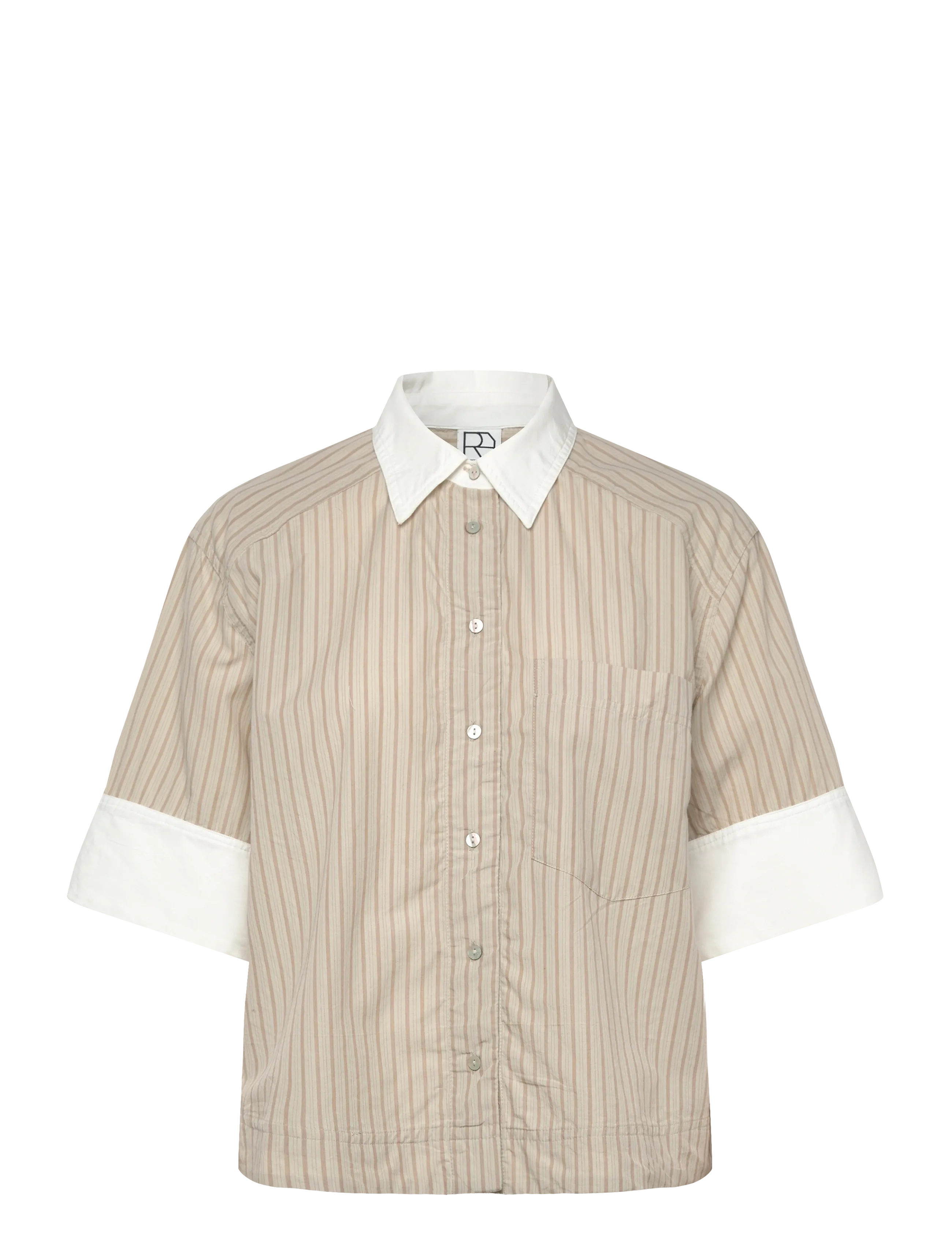 ROUGE EDIT ROUSOLINE 2/4 SHIRT - Hverdags stil - BIRCH / beige