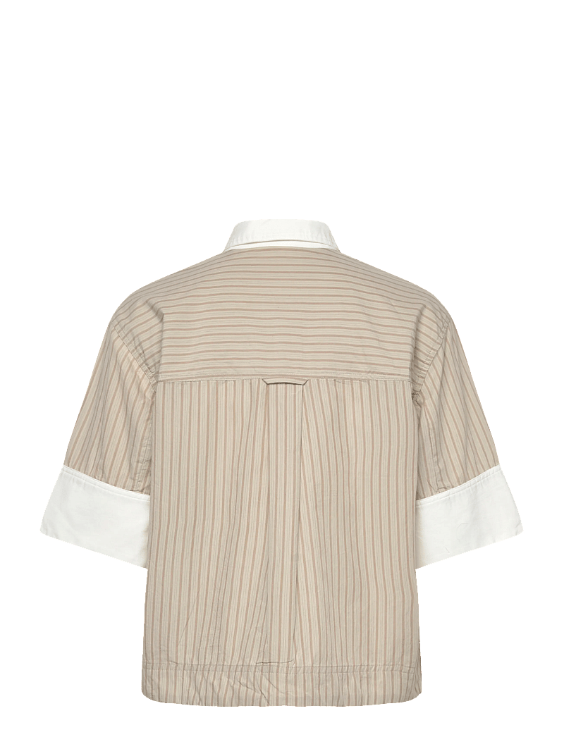 ROUGE EDIT - ROUSOLINE 2/4 SHIRT - kortærmede skjorter - birch - 2