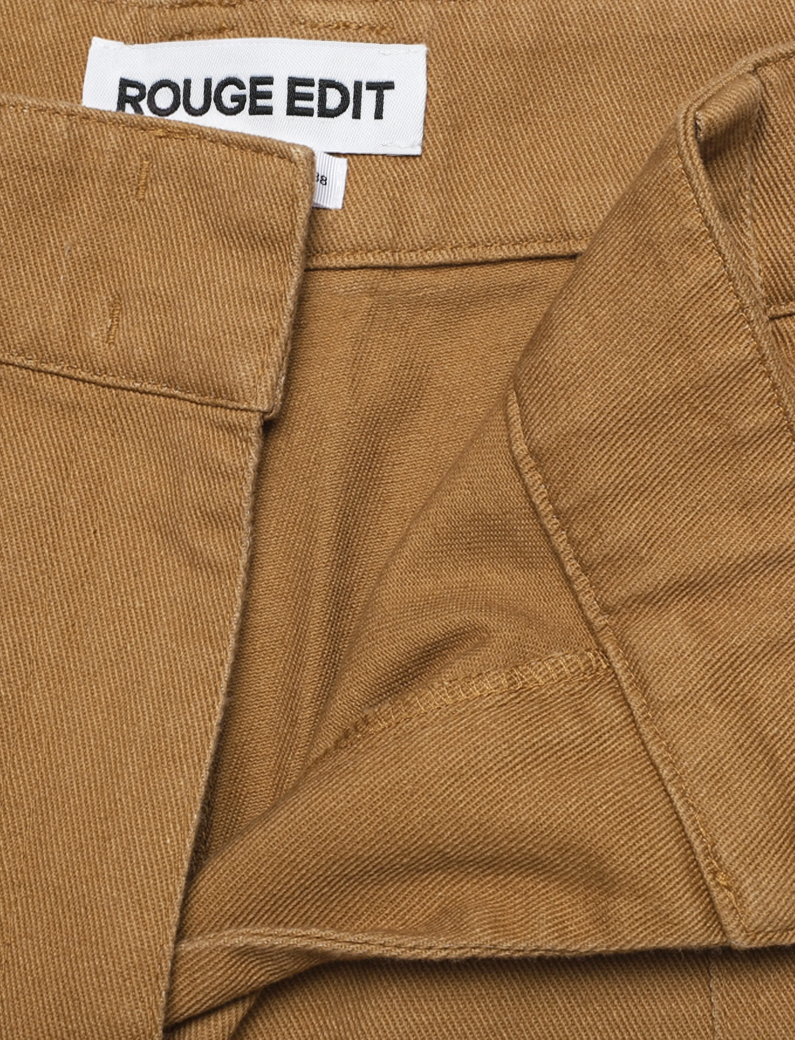 ROUGE EDIT - ROUELIA HW F/L BARREL TROUSER - dull gold - 3