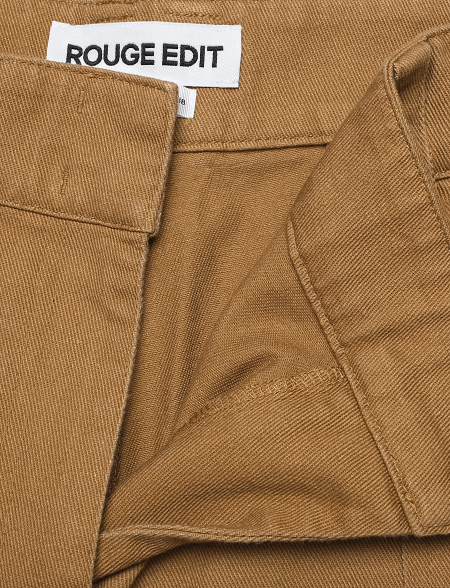 ROUGE EDIT - ROUELIA HW F/L BARREL TROUSER - dull gold - 3