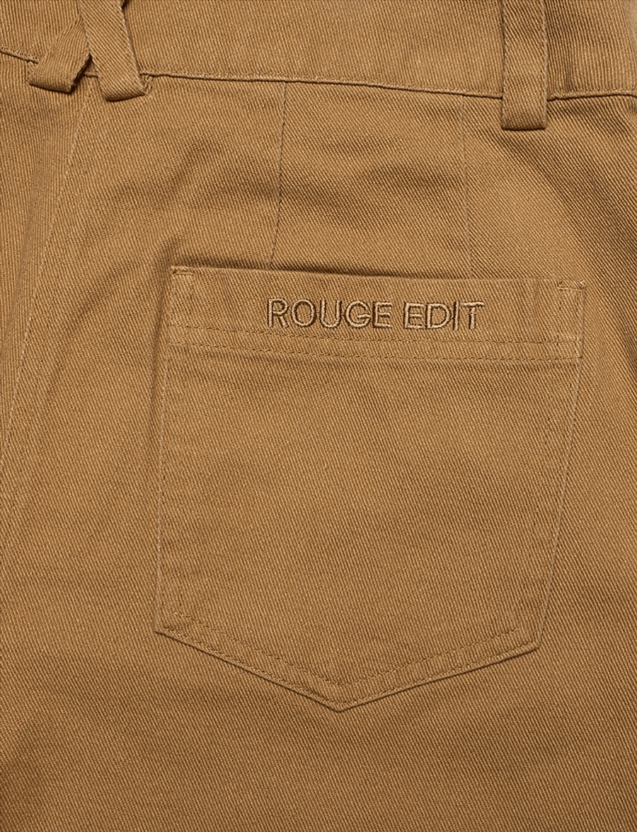ROUGE EDIT - ROUELIA HW F/L BARREL TROUSER - dull gold - 4