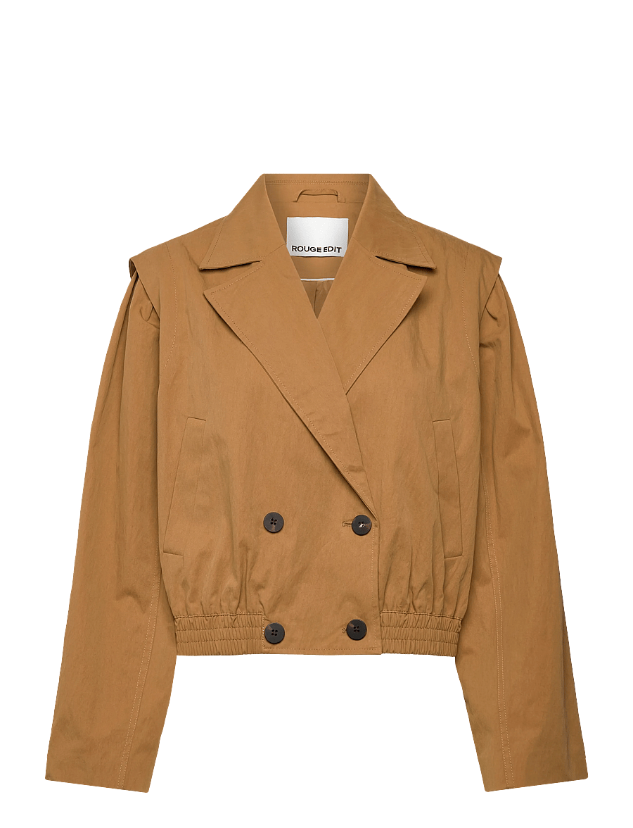 ROUGE EDIT - ROUNOLA L/S SHORT JACKET/PF - dull gold - 0