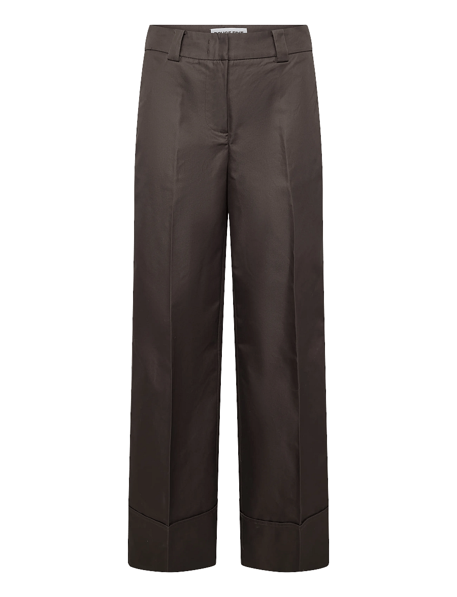 ROUGE EDIT - ROUFRANSISKA RW WF FL TROUSER/1 - hosen mit weitem bein - seal brown - 1