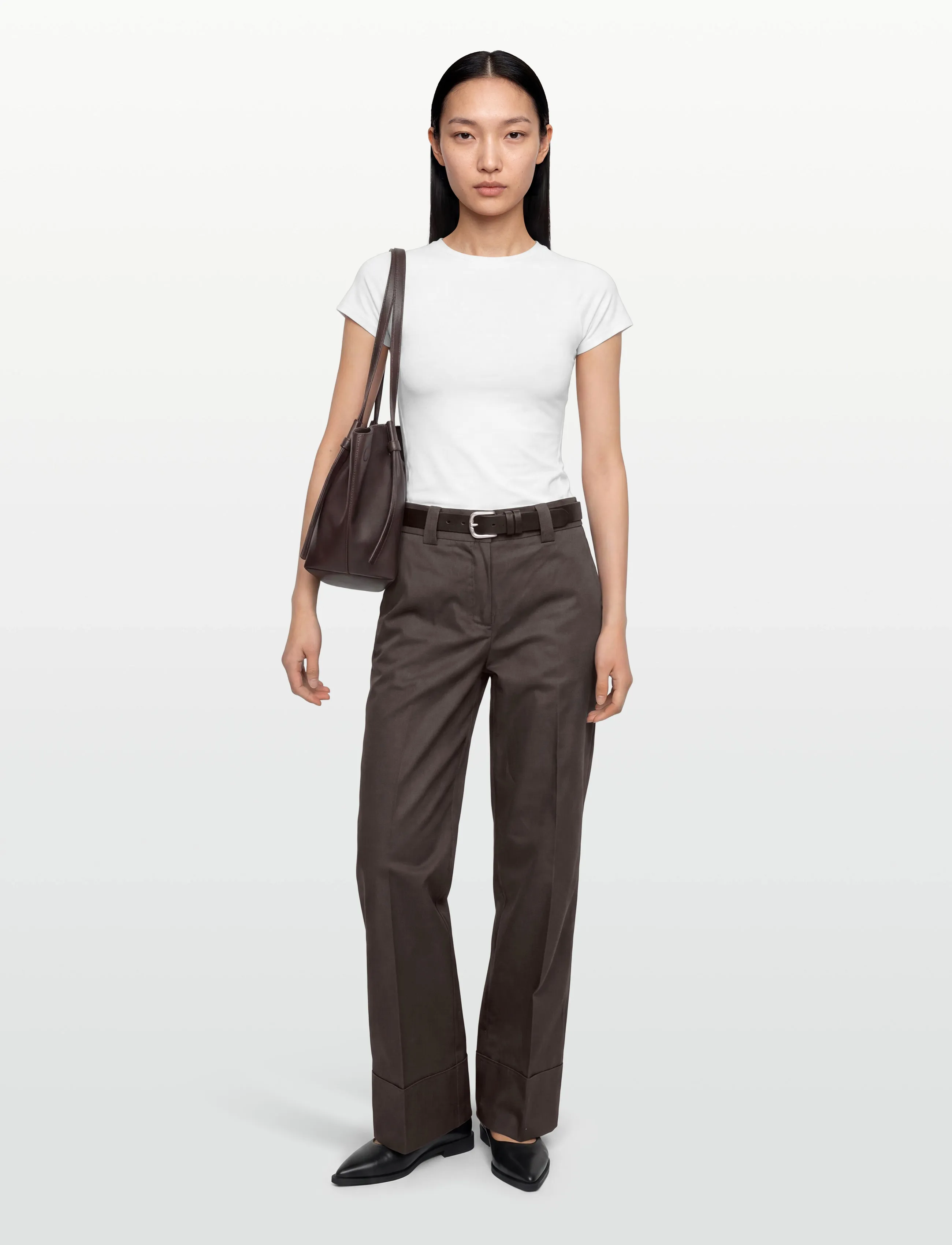 ROUGE EDIT ROUFRANSISKA RW WF FL TROUSER/1 - Inspiration - SEAL BROWN / brown