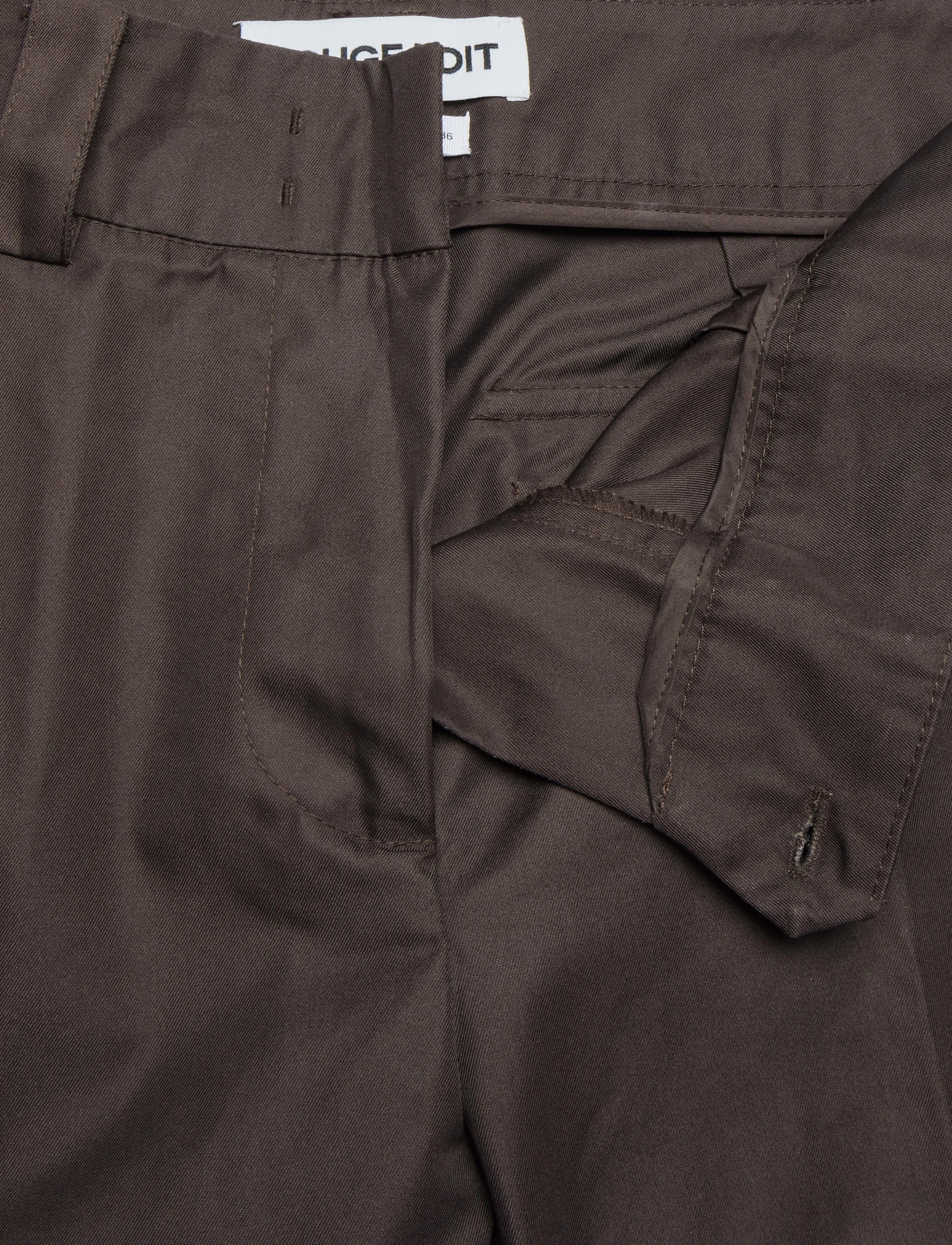 ROUGE EDIT - ROUFRANSISKA RW WF FL TROUSER/1 - hosen mit weitem bein - seal brown - 5