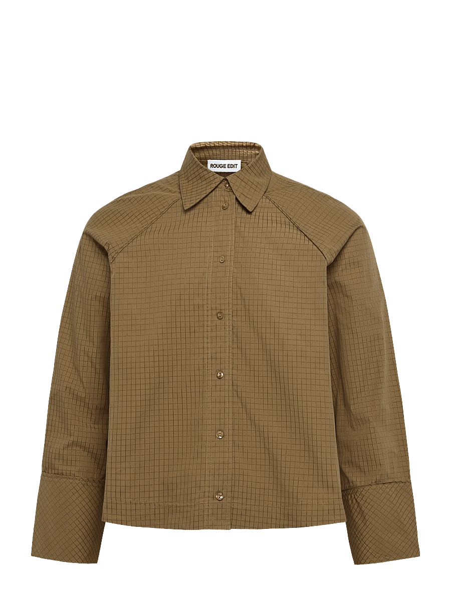 ROUGE EDIT - ROUJULIA L/S SHIRT/1 - langærmede skjorter - dull gold - 0